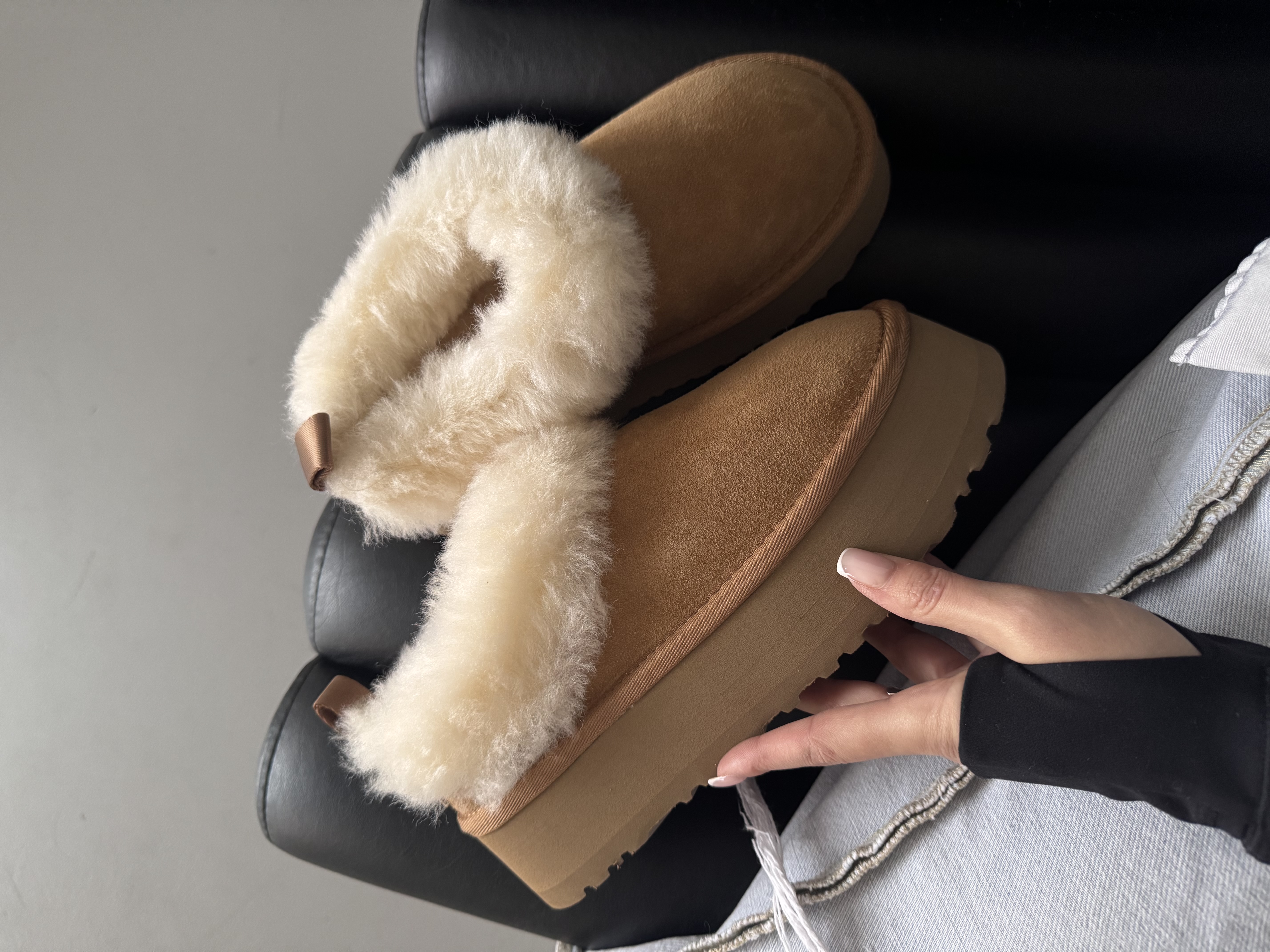 UGG TAZELLE PLATFORM CHESTNUT premium