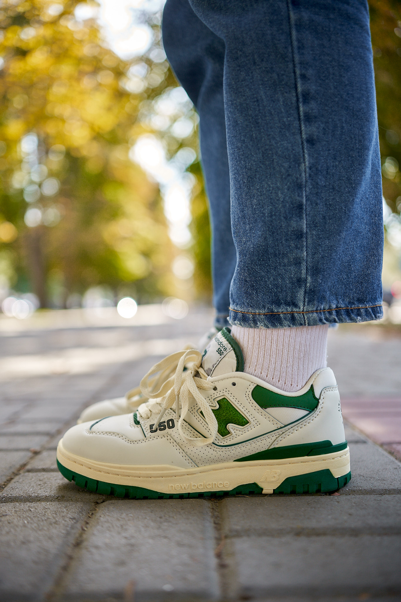 New Balance 550 Green Leather Leon Dore — головне фото товару
