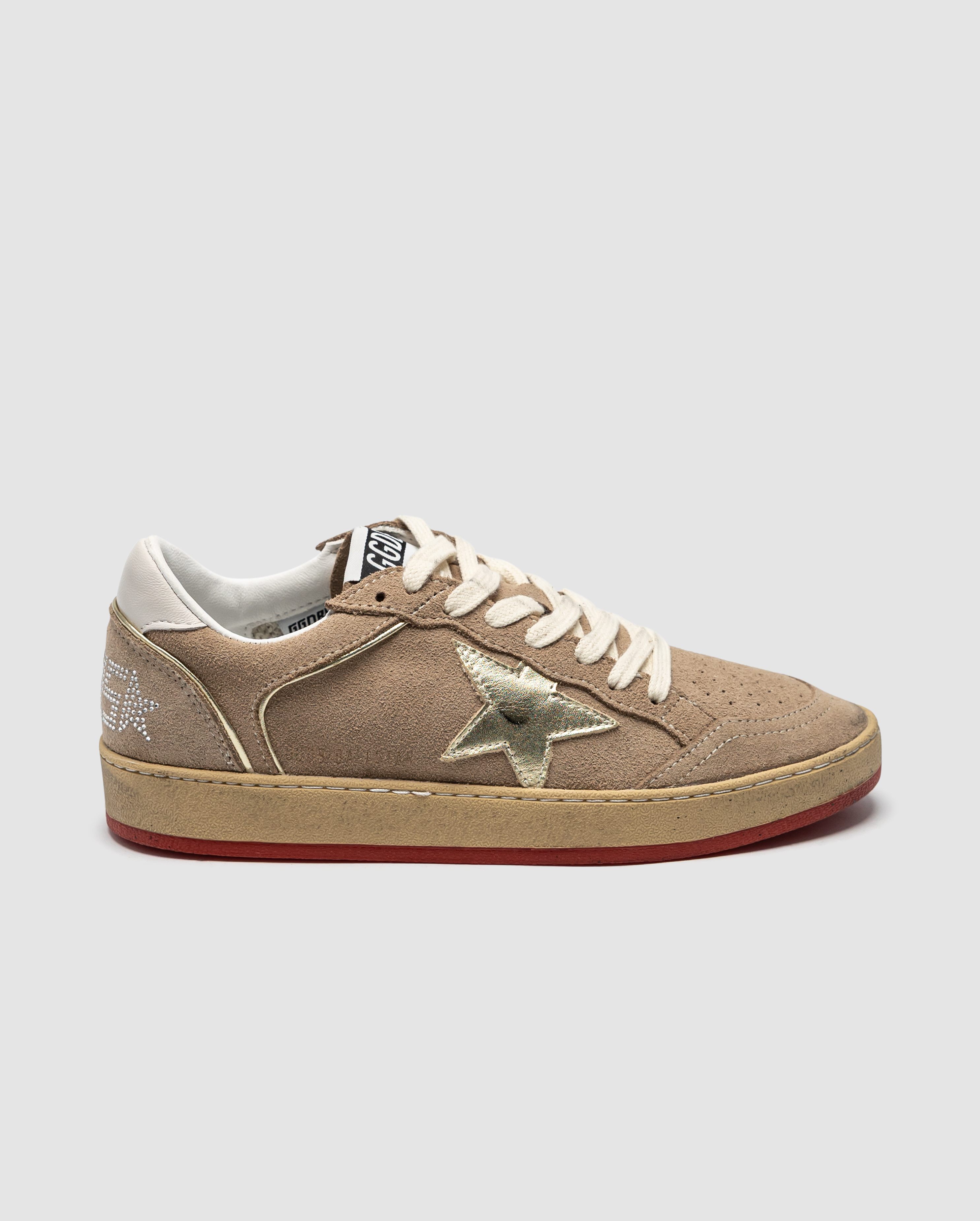 Golden Goose Suede Ball Star Sneakers Beige Suede