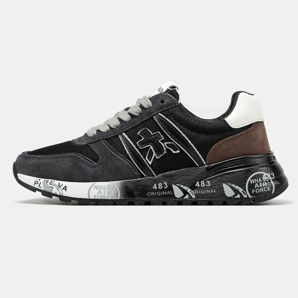 Premiata Lander Black Grey Brown — головне фото товару