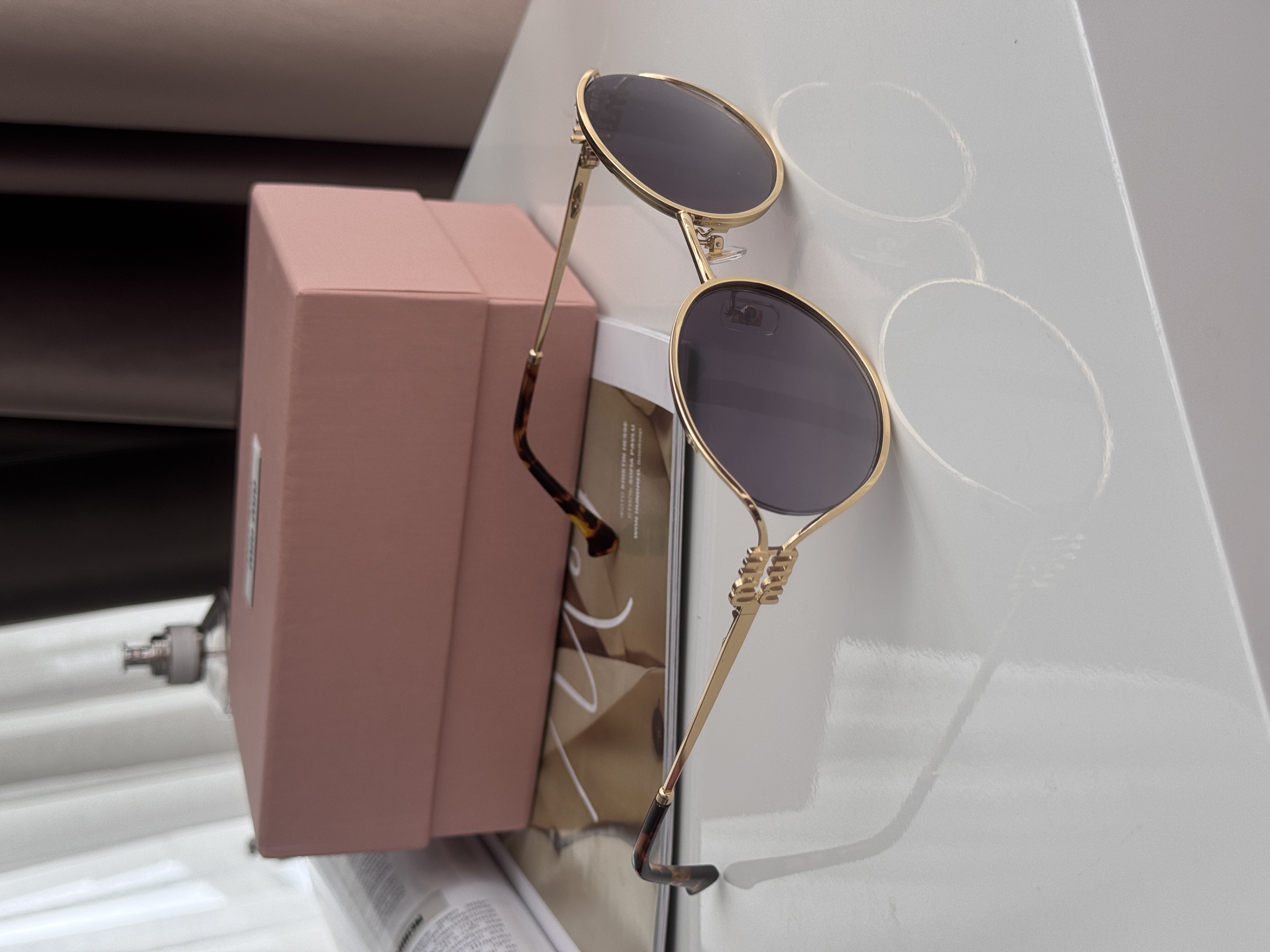 Miu Miu Blue/Gold SMU52Y F05D1 55/20/130