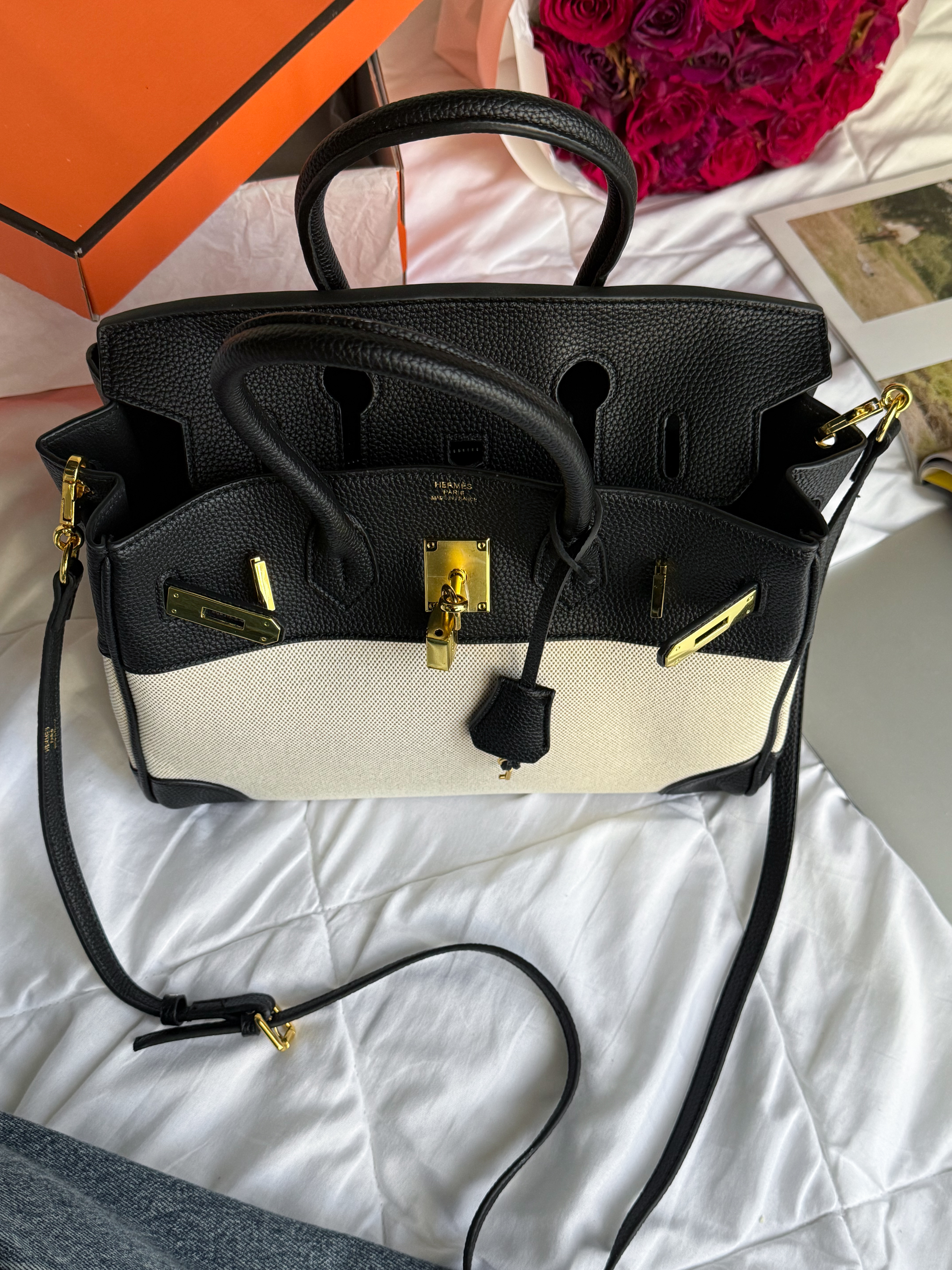 Hermès Birkin 30 Black/Canvas