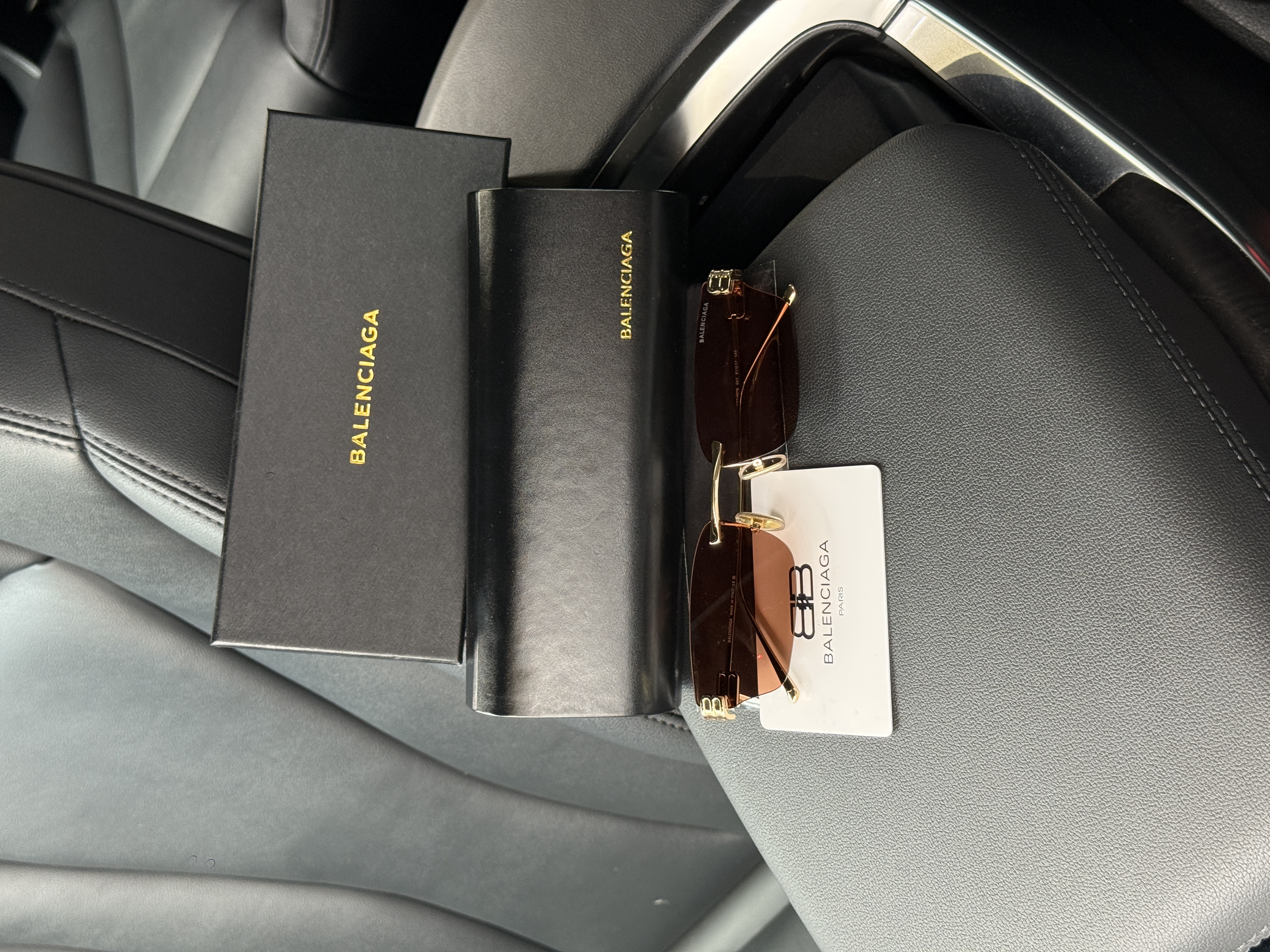 Balenciaga Brown/Gold BB0487S 001 61/17/145