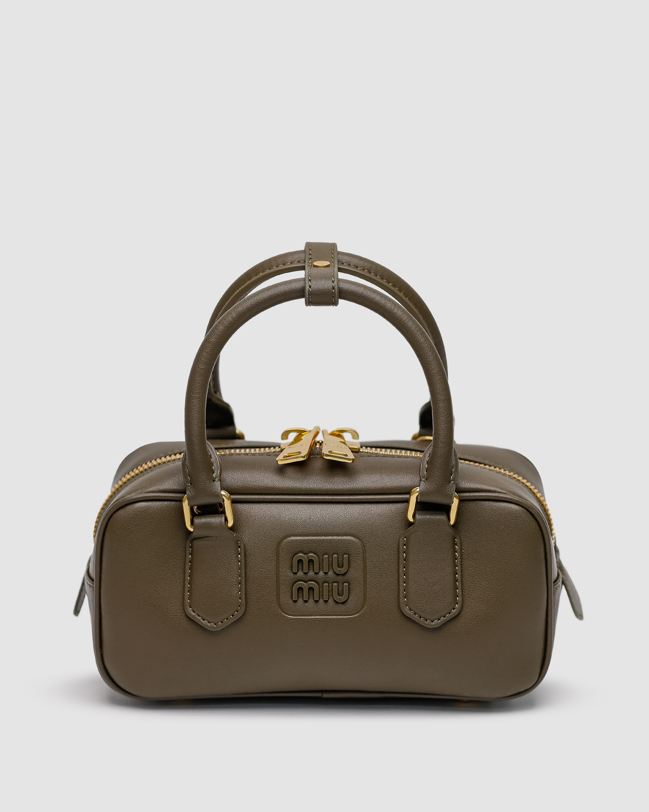 Miu Miu Arcadie Leather Bag Olive