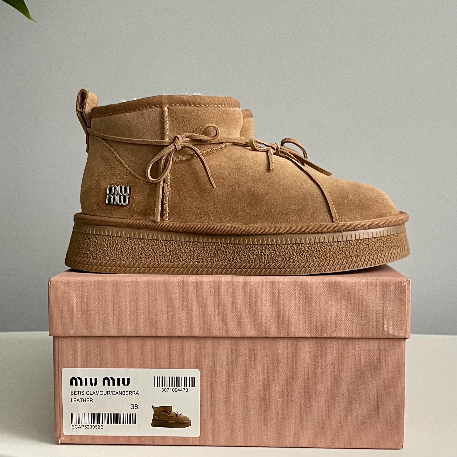 MIU MIU Winter Boot Chestnut