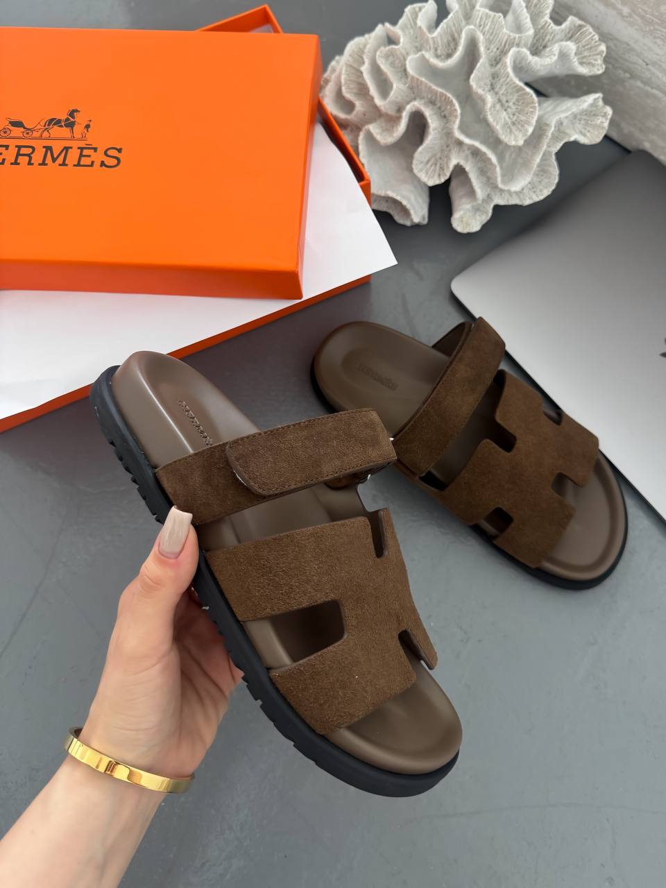 Hermes Sandals Brown — головне фото товару