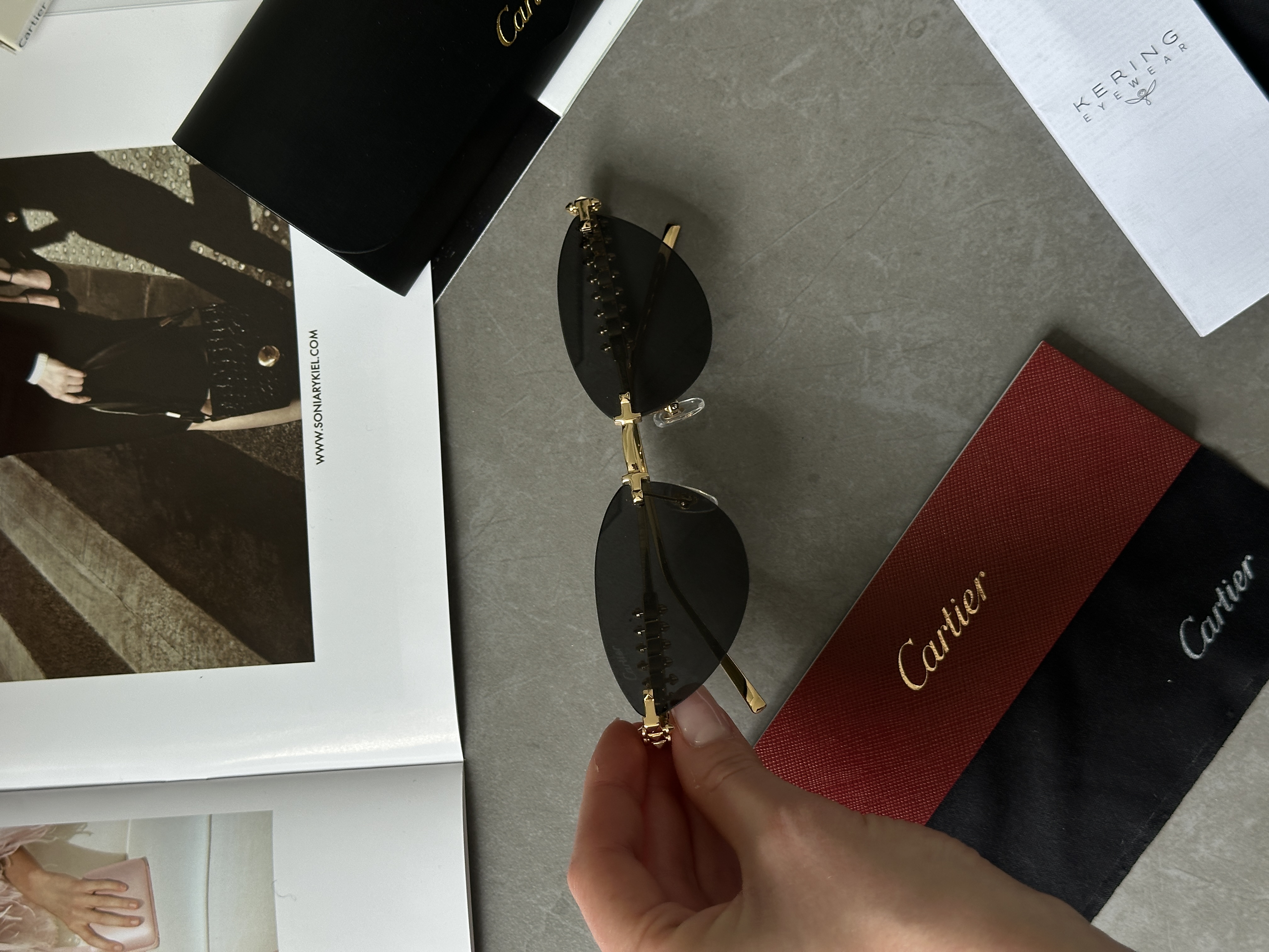 Cartier Clash Black/Gold CT0543S 001L cat.2 58/17/140
