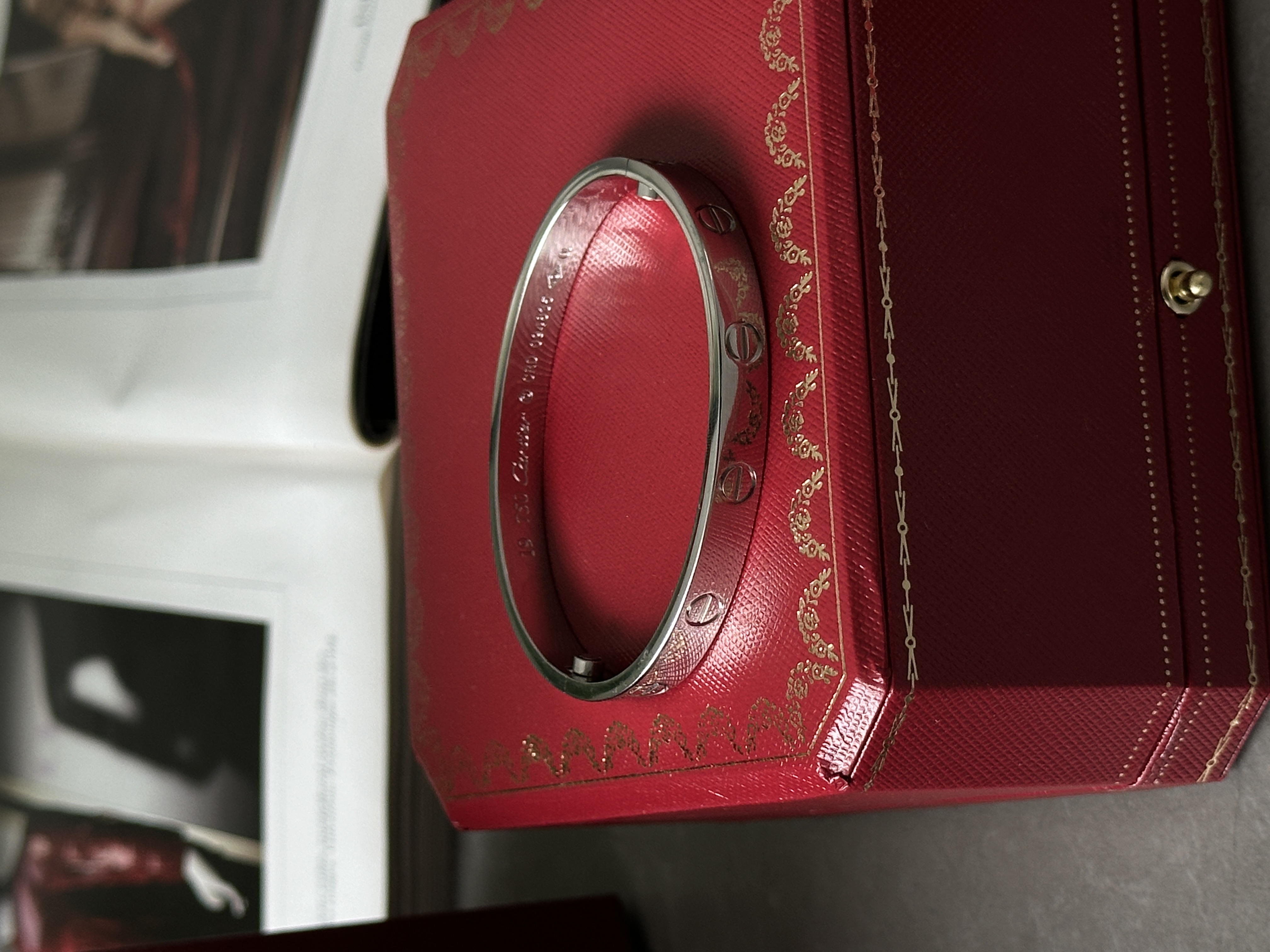 Cartier Love 18k White Gold Bracelet 16