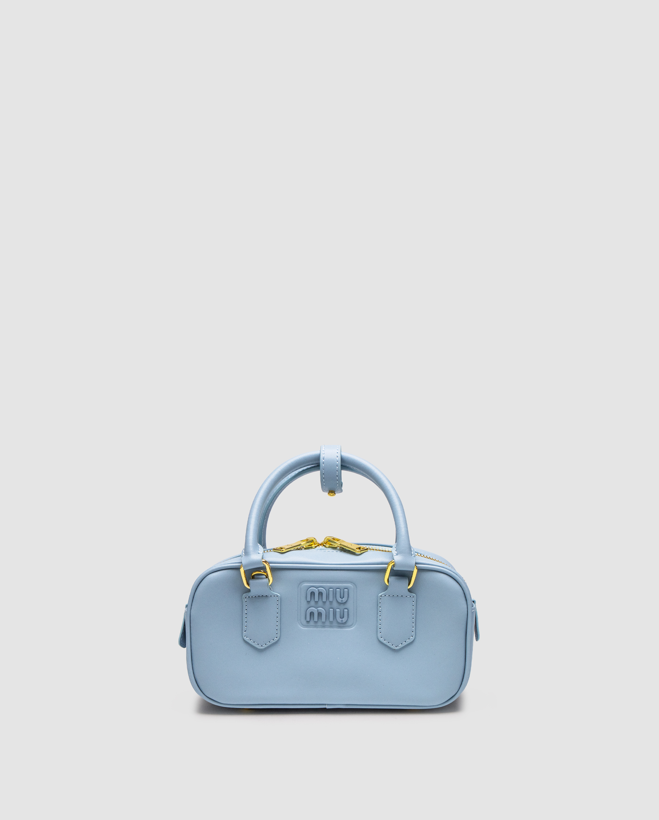 Miu Miu Arcadie Leather Bag Blue