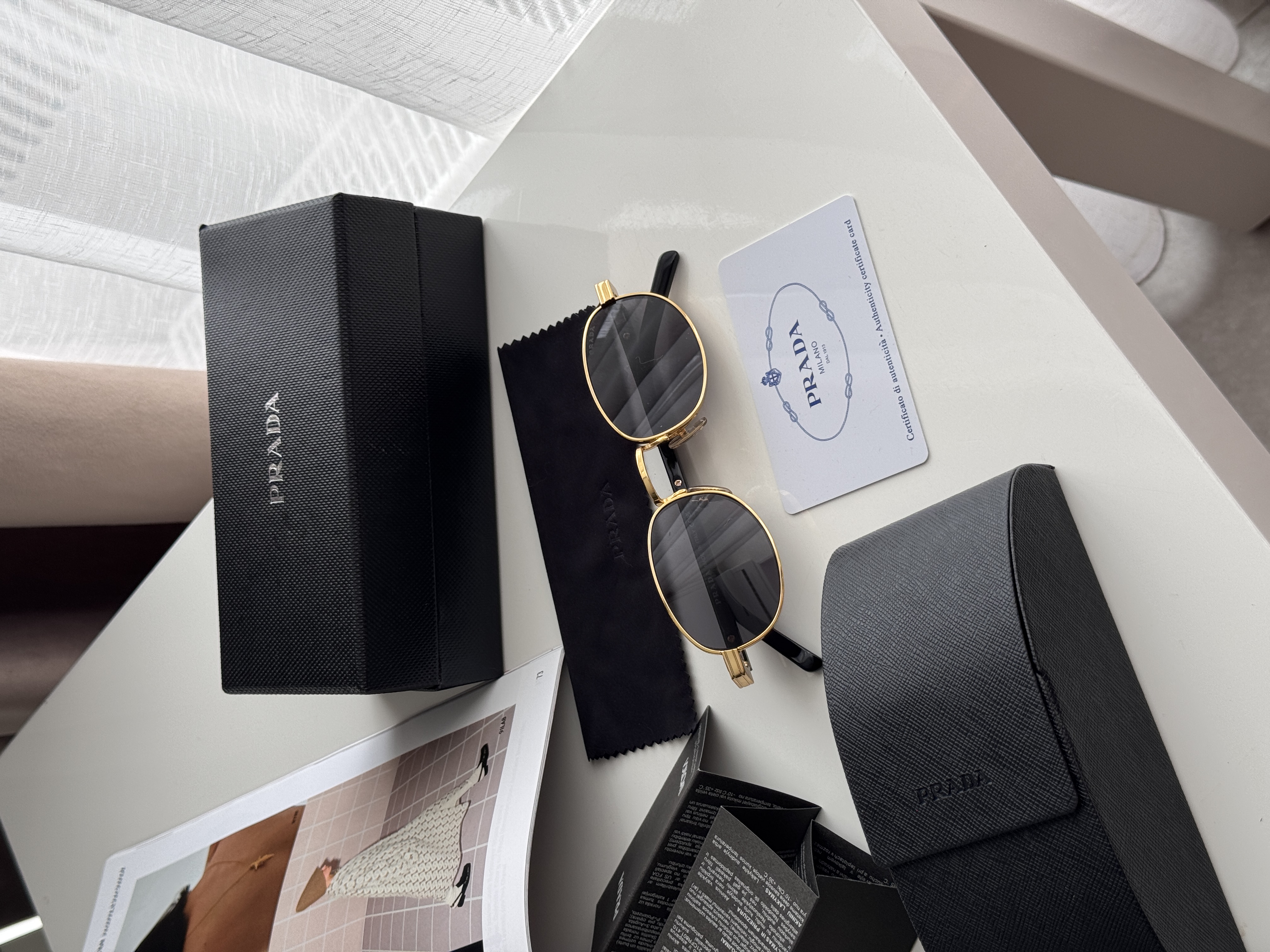 Prada Black/Gold PR B53S ZVN-02C 52/21/145