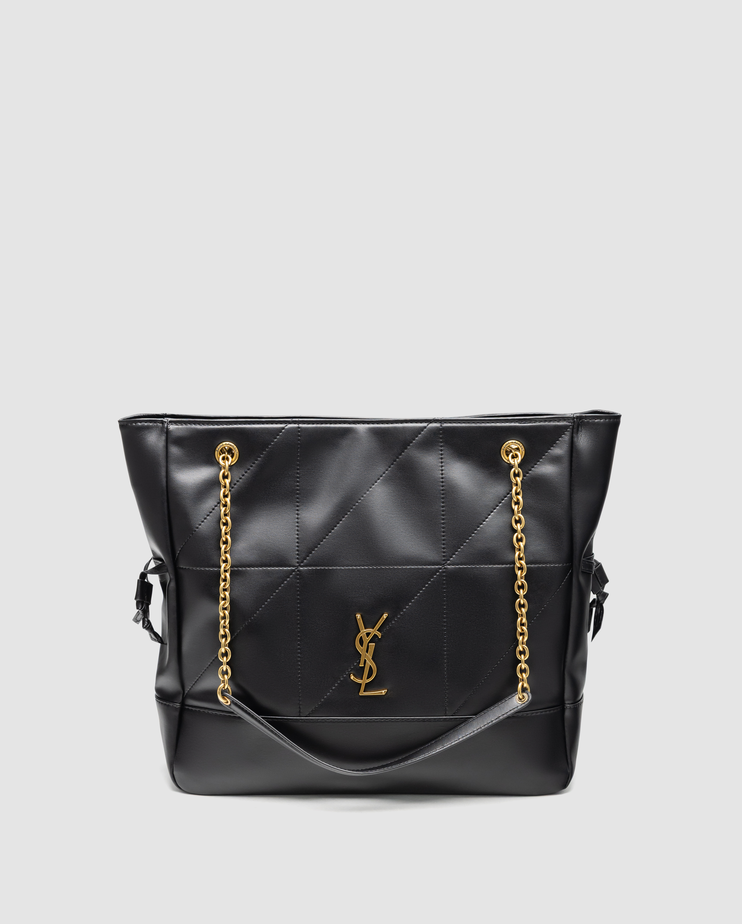 Saint Laurent Jamie Shopping Leather Tote Bag in Black