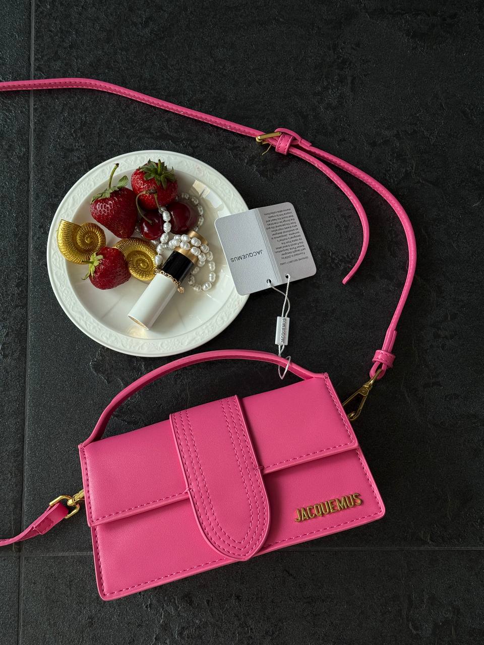 Jacquemus Le Bambino Handbag With Adjustable Crossbody Pink
