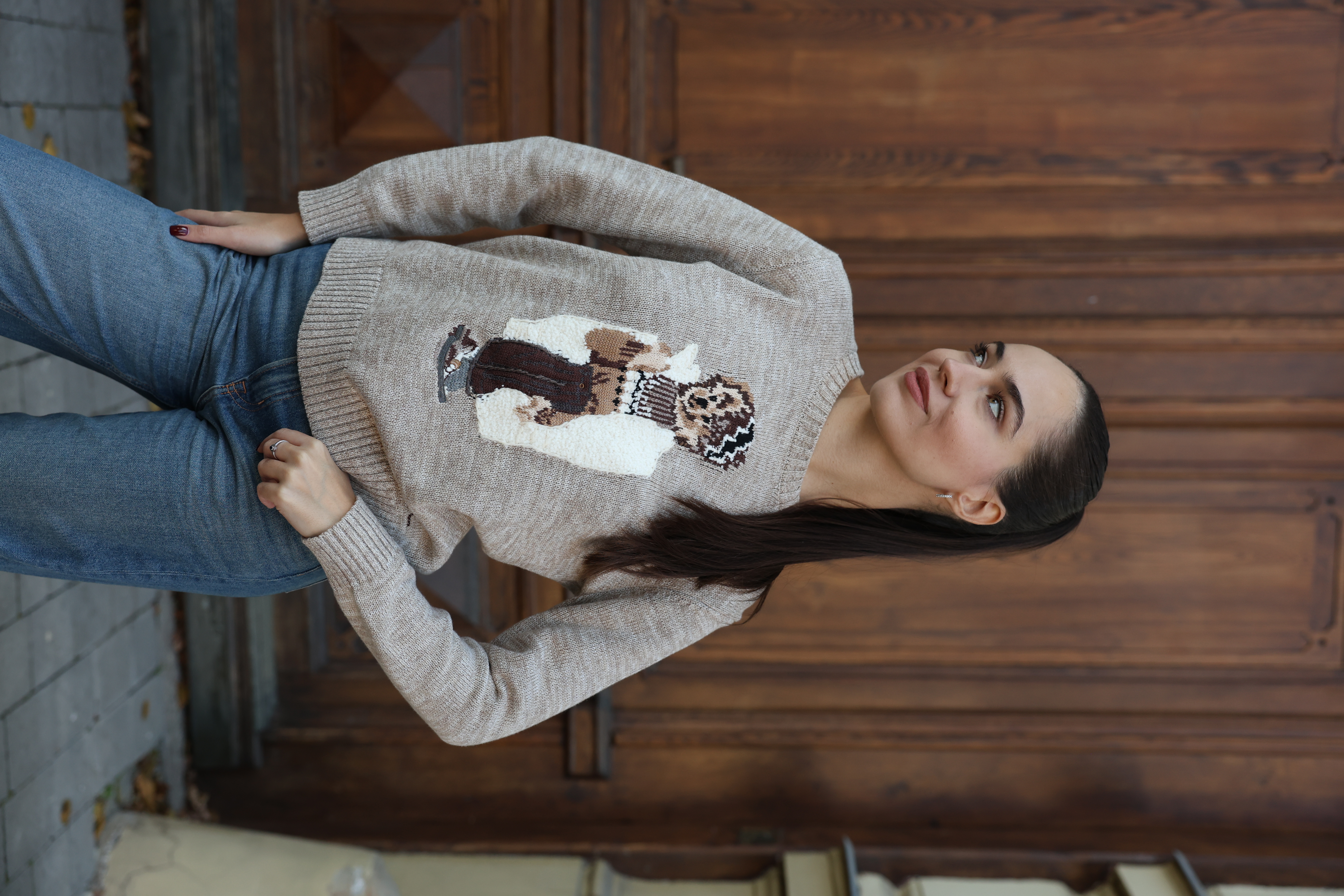 Polo Ralph Lauren Polo Bear Crewneck Sweater Light Brown
