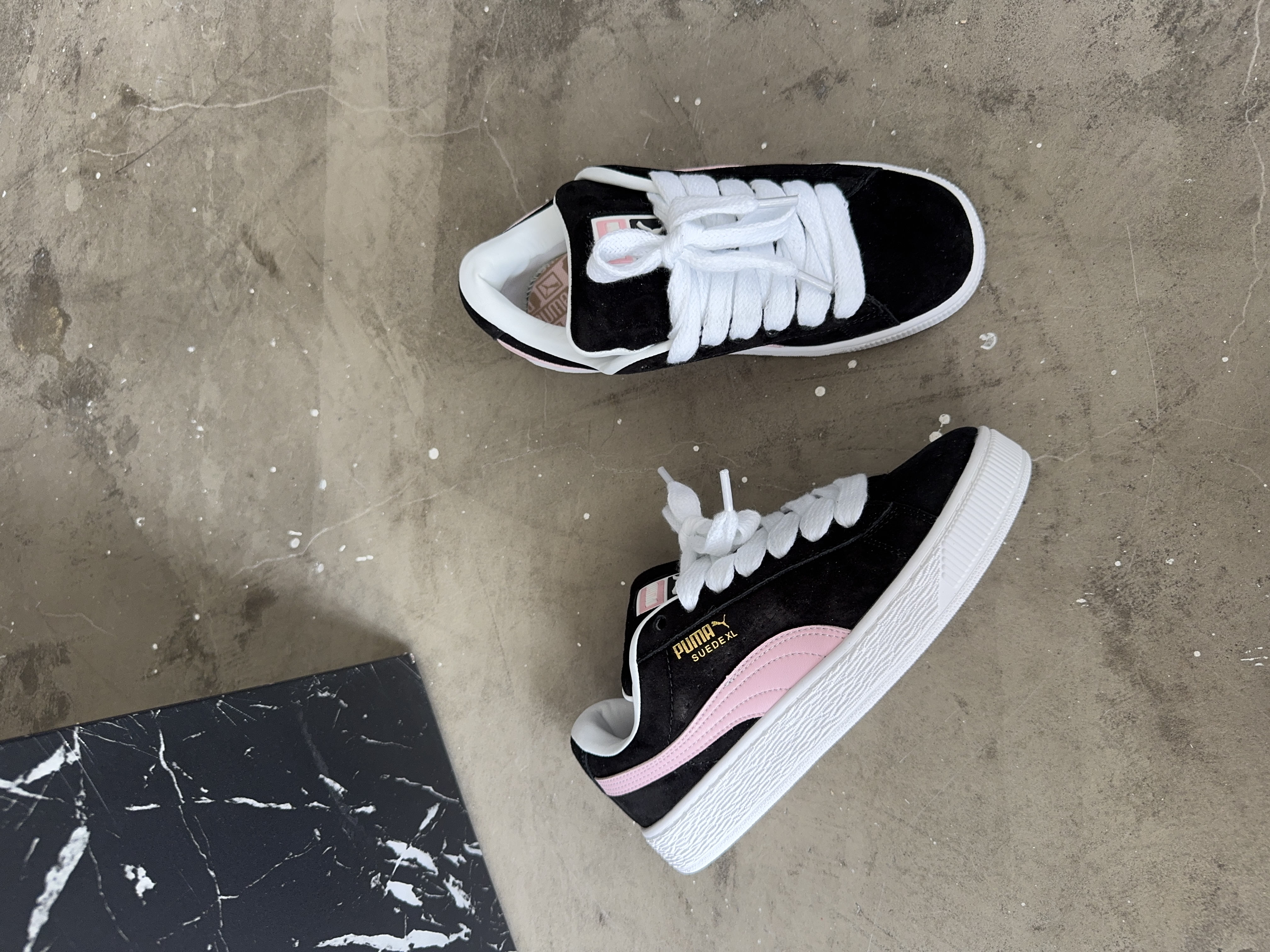 Puma Suede XL Black Pink White