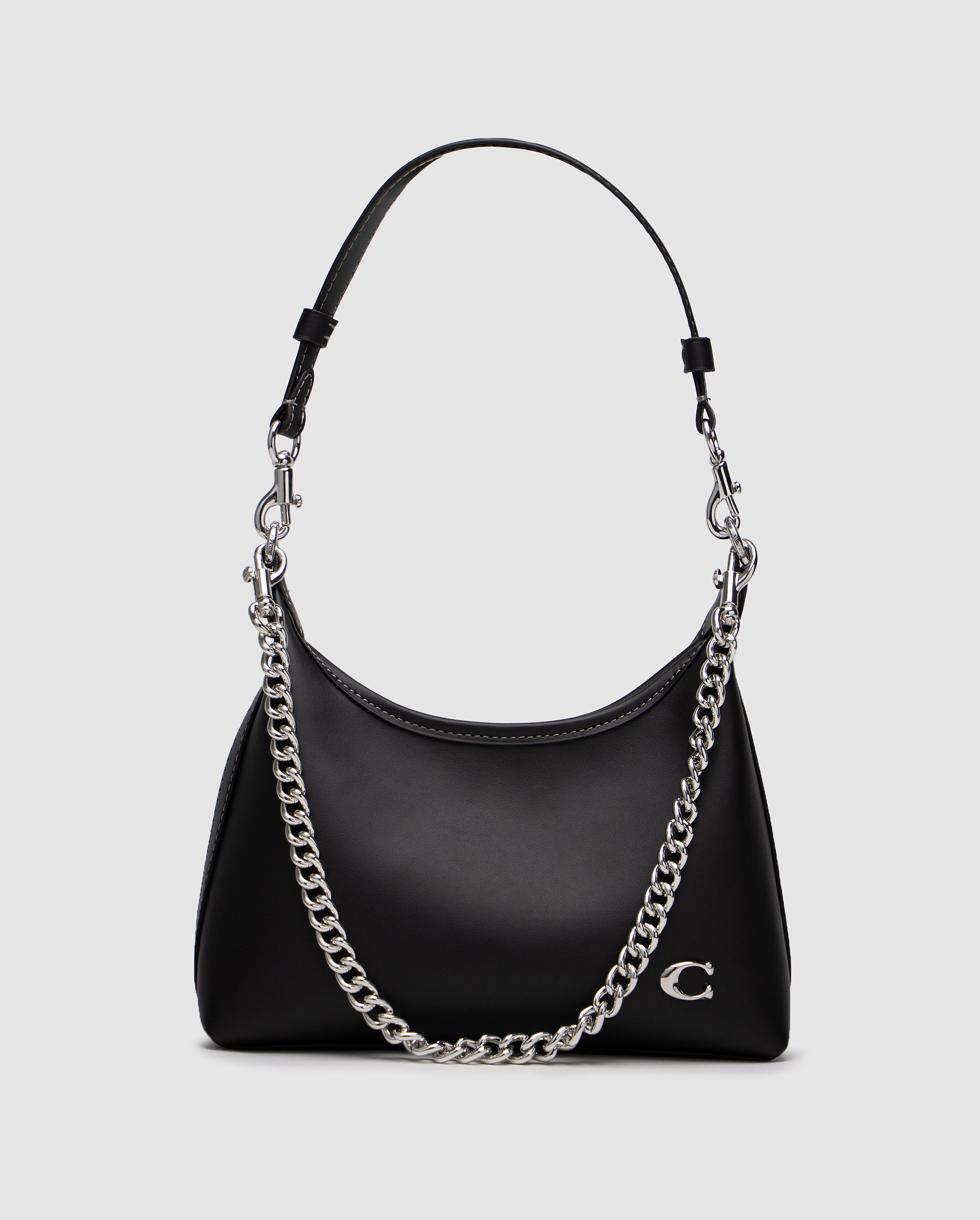 Coach Juliet Shoulder Bag Black Smooth Leather
