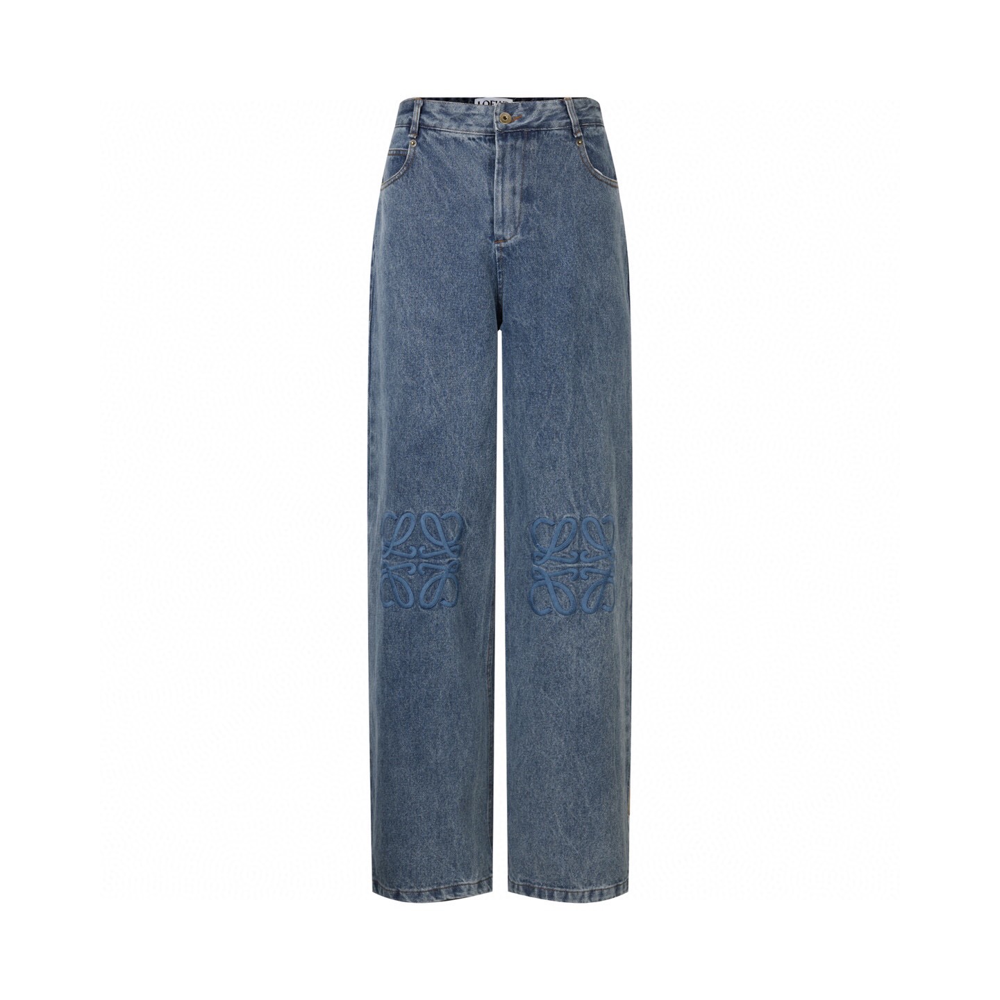 Loewe Anagram Baggy Jeans in Cotton