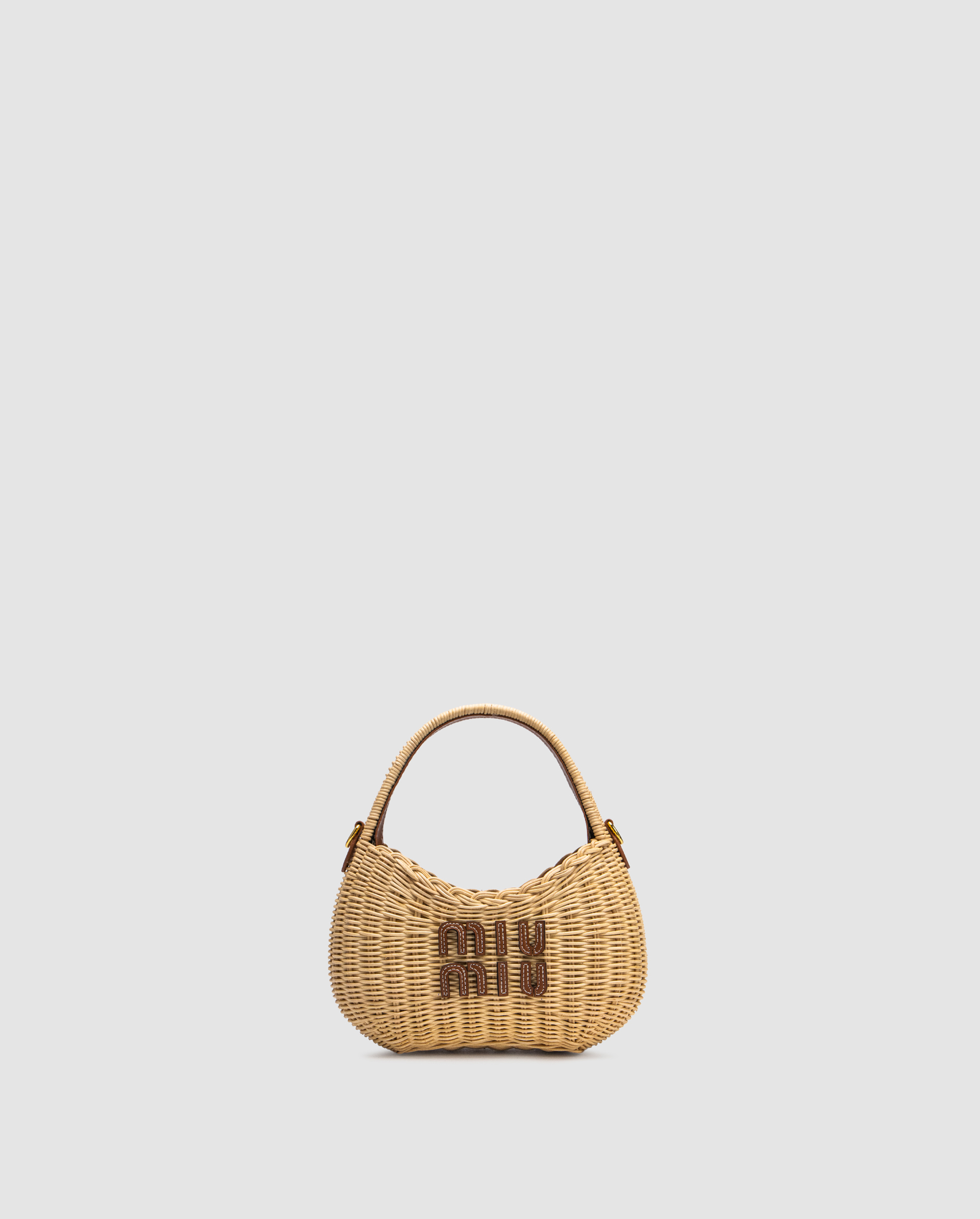Miu Miu Wander Wicker Handbag
