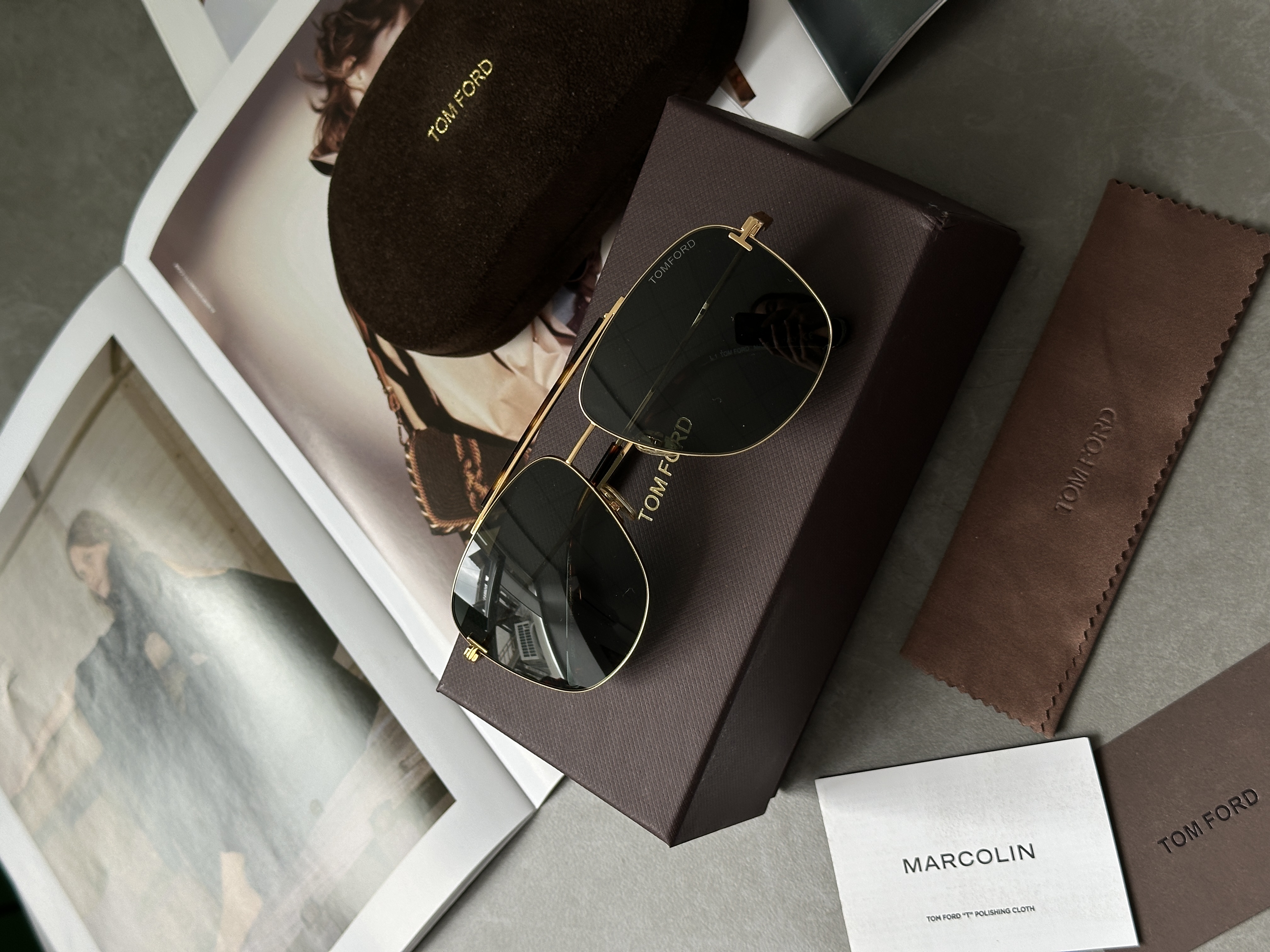 Tom Ford Green/Gold JADENF FT1017 60/12/145