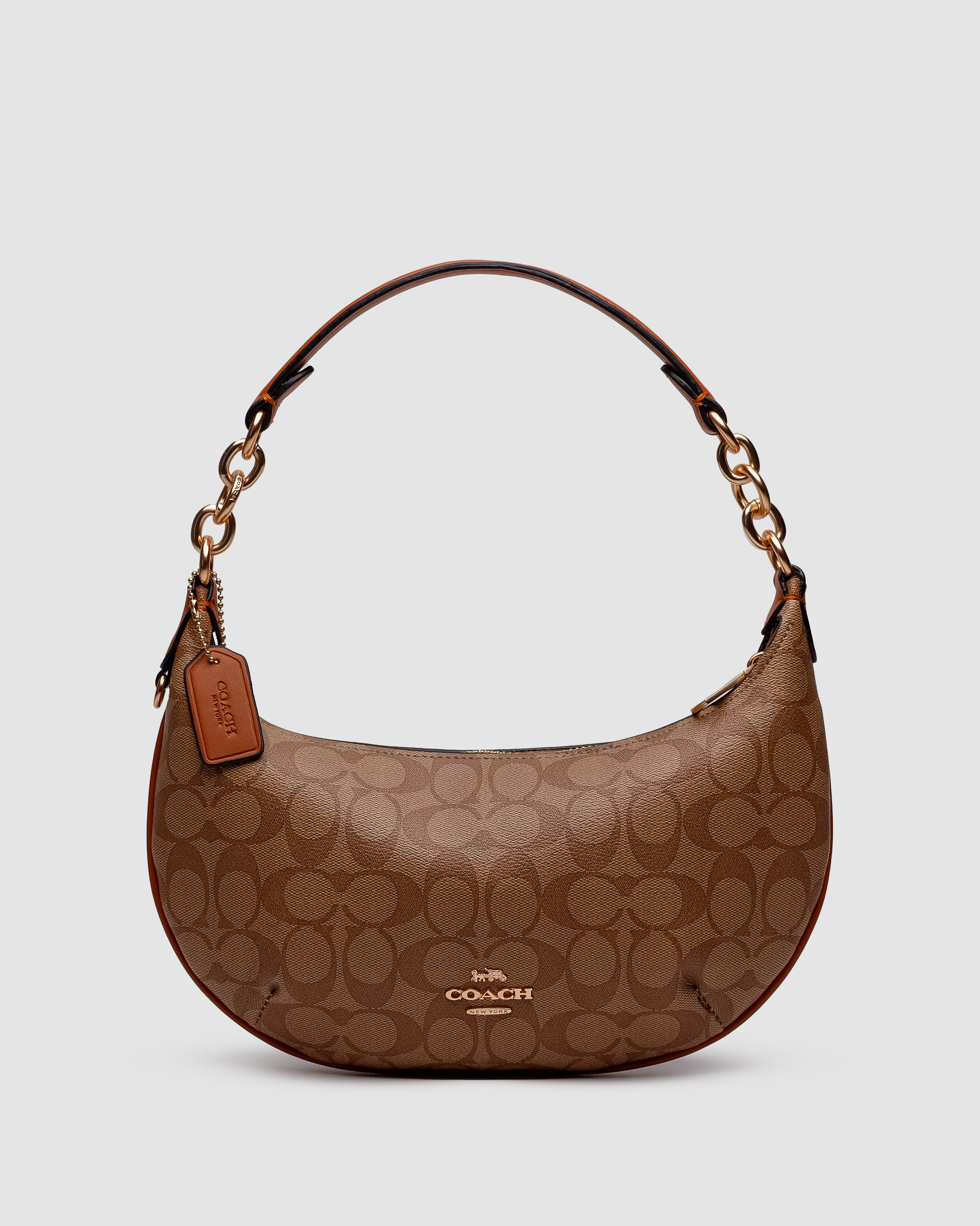 Coach Payton Hobo In Signature Canvas in Beige