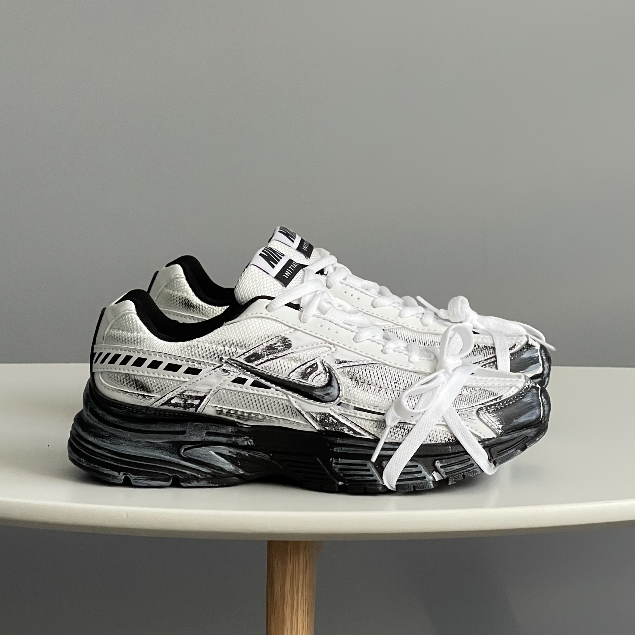 Nike Initiator White Black Custom 394055-100