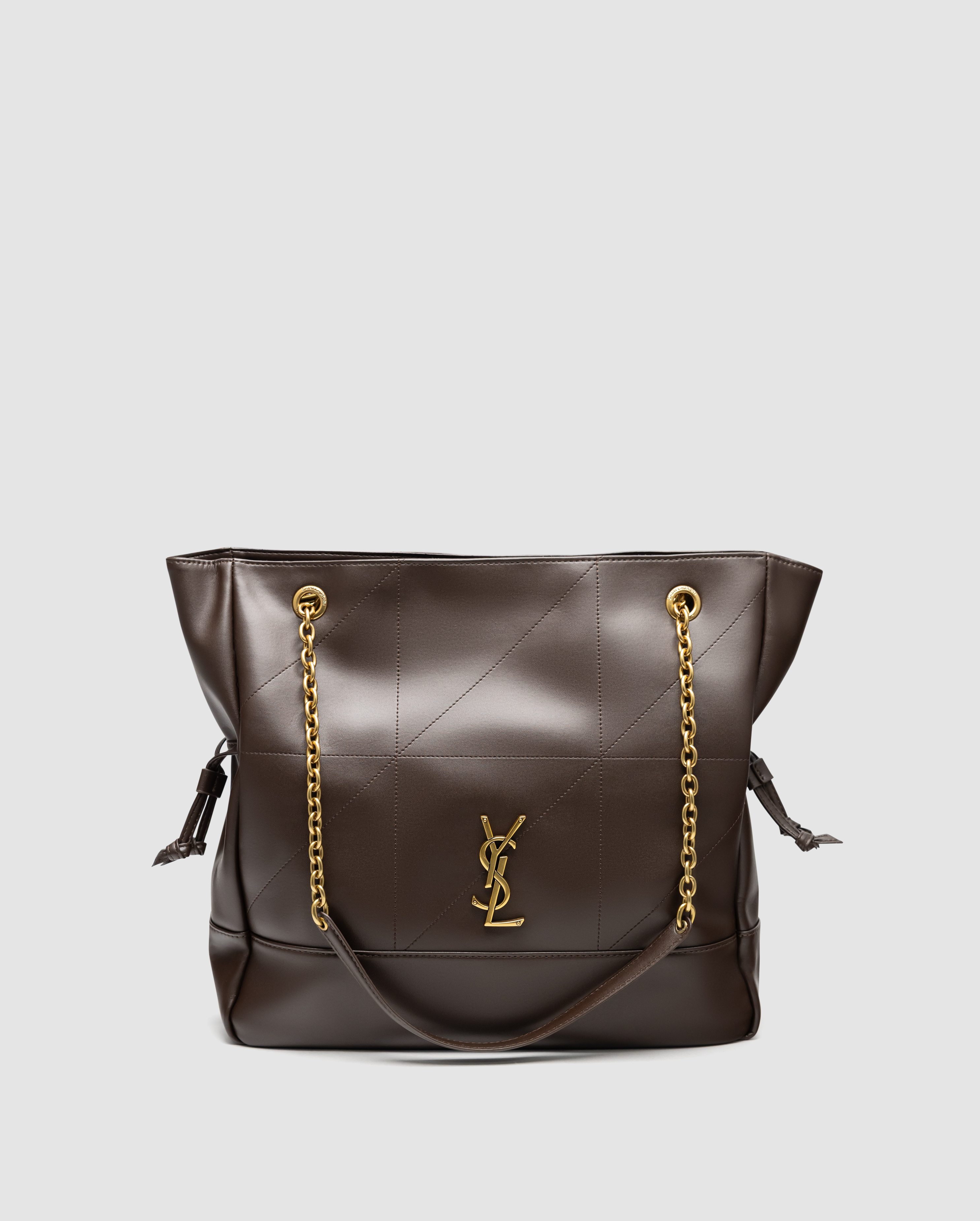 Saint Laurent Jamie Shopping Leather Tote Bag Urban Grey