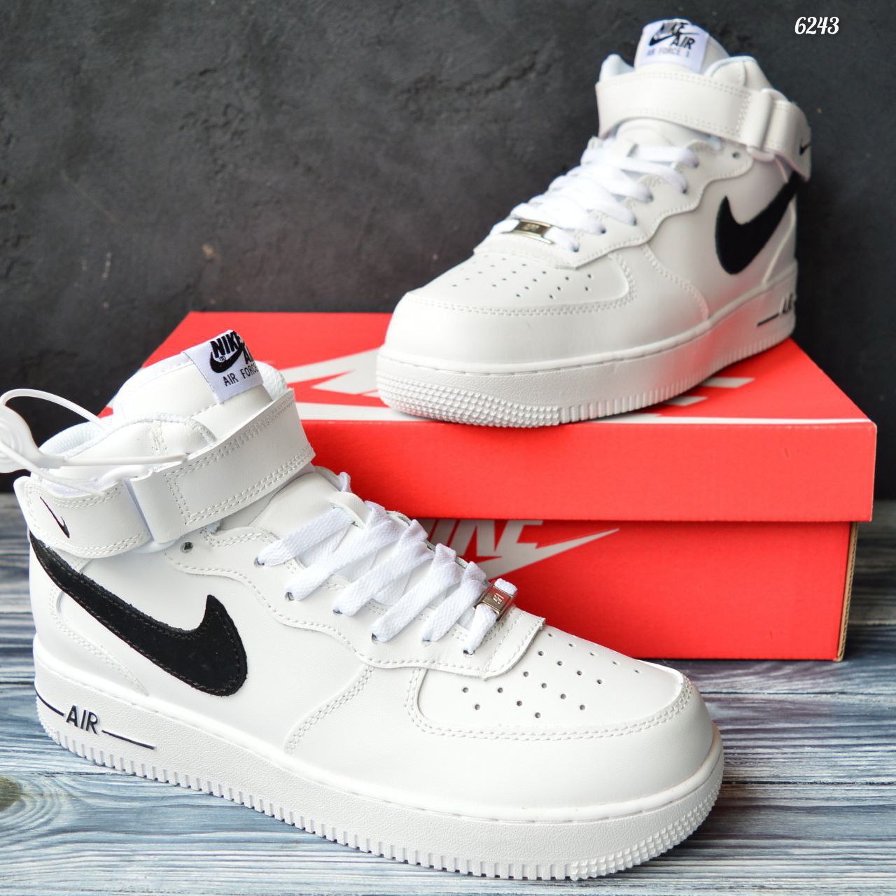 Кроссовки мужские белые af-1