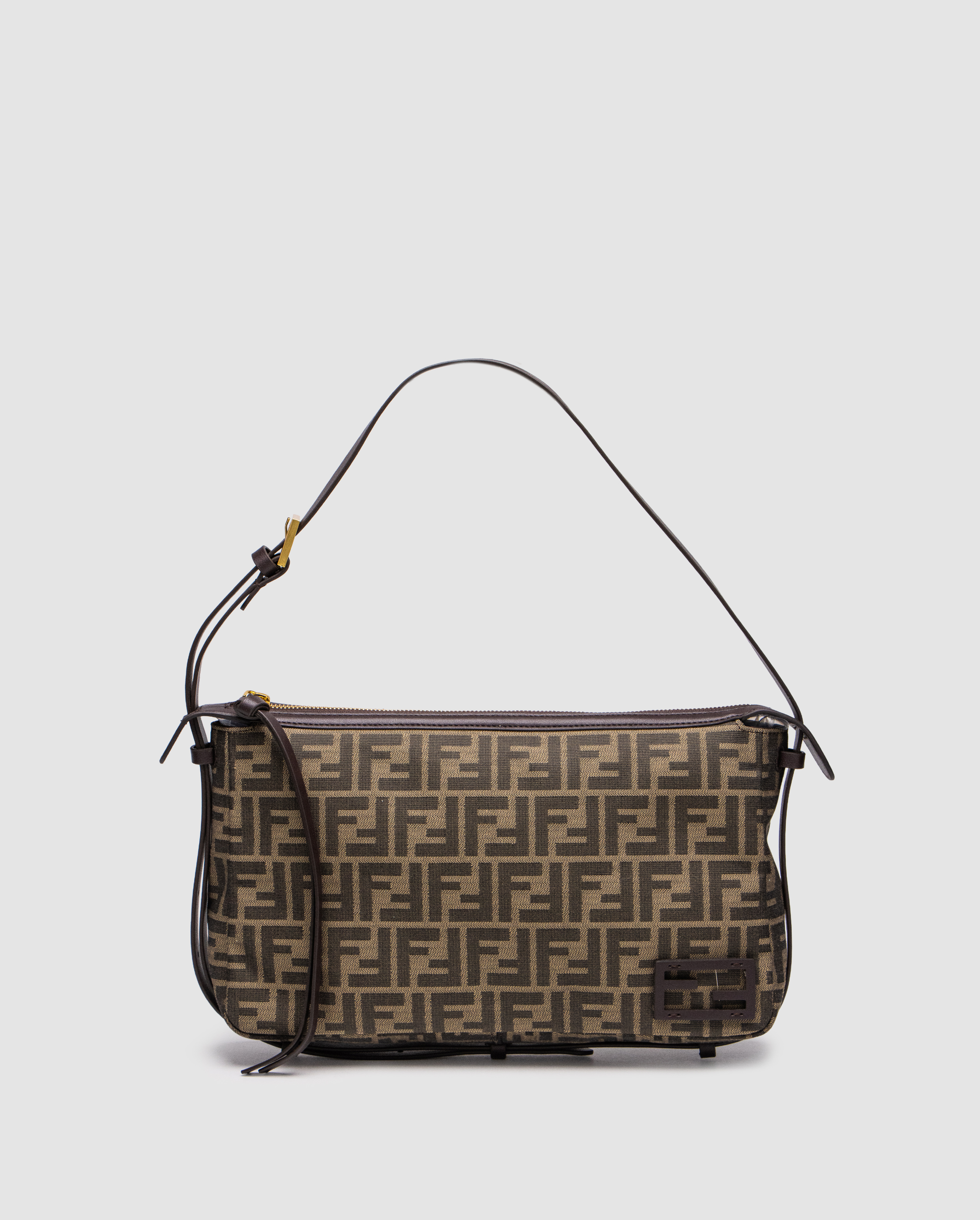 Fendi Brown Zucca Baguette