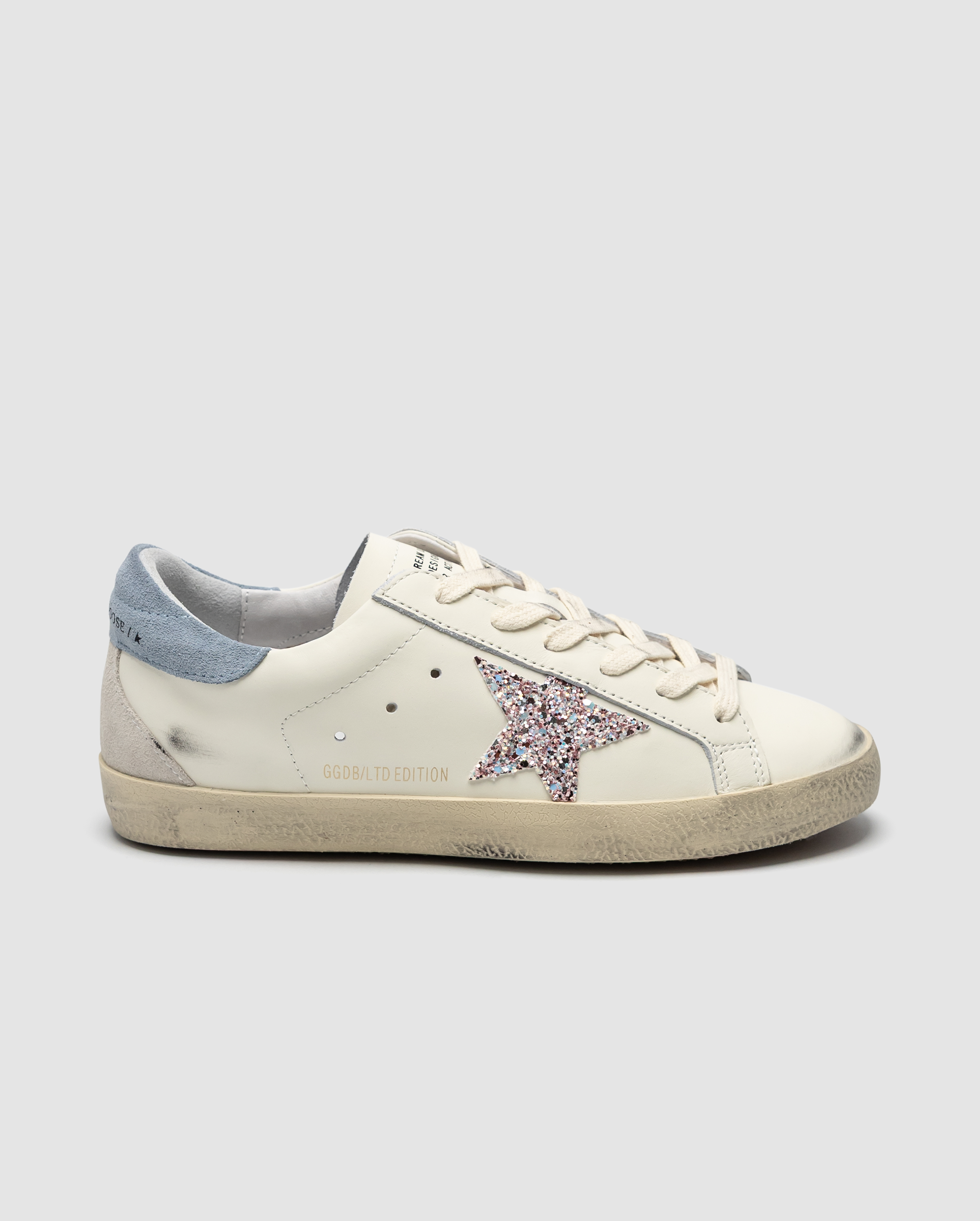 Golden Goose Super-Star LTD with Multicolor Glitter Star