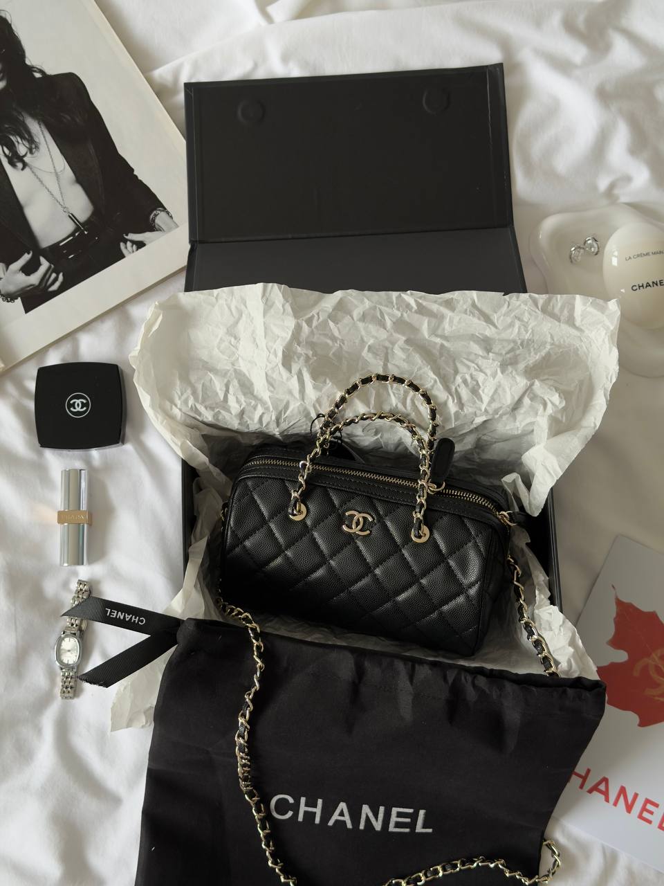 Chanel Mini Classic Bowling Bag Black
