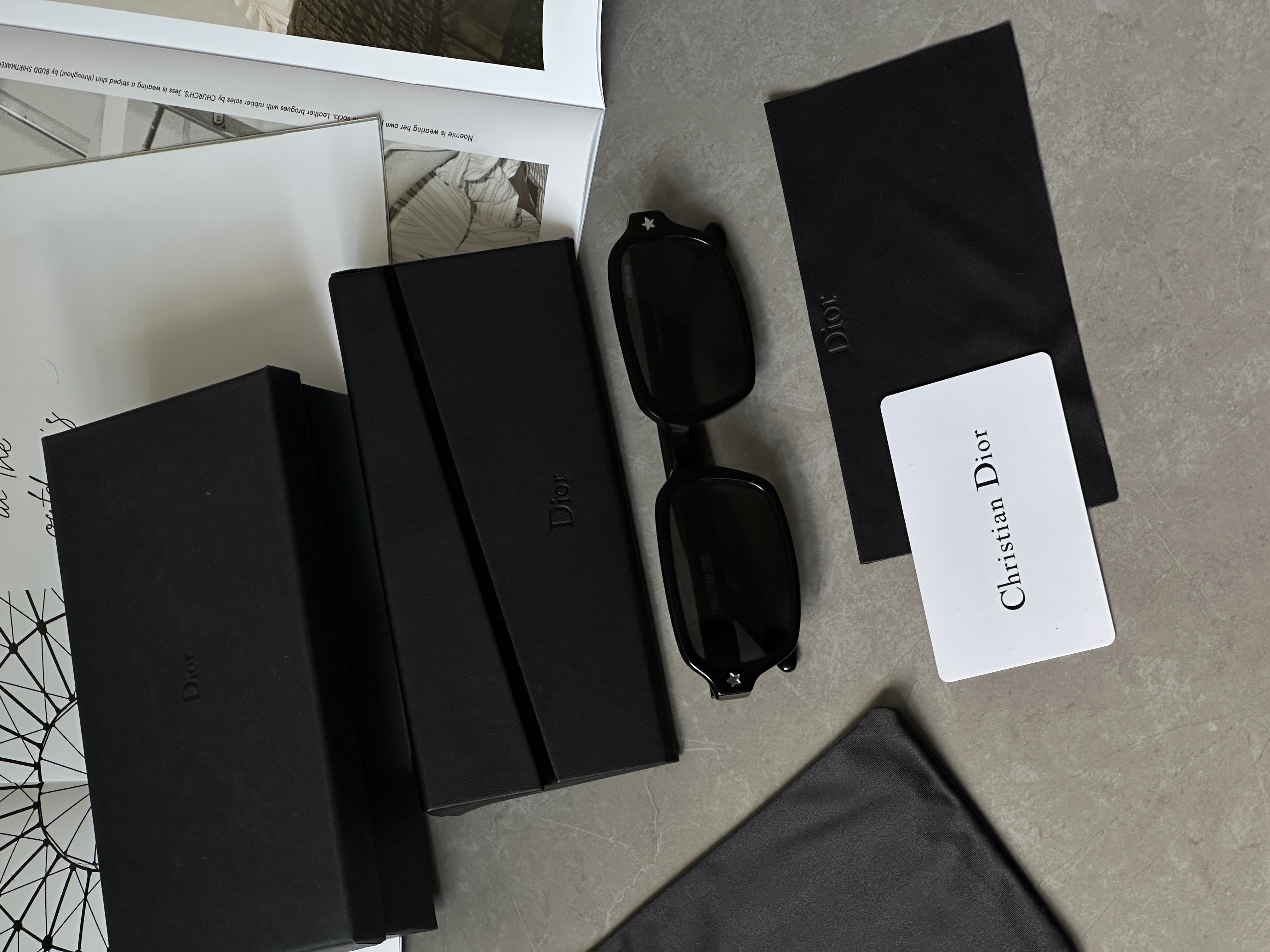 Christian Dior Black/Black Dior Pacific S3F 54/22/145