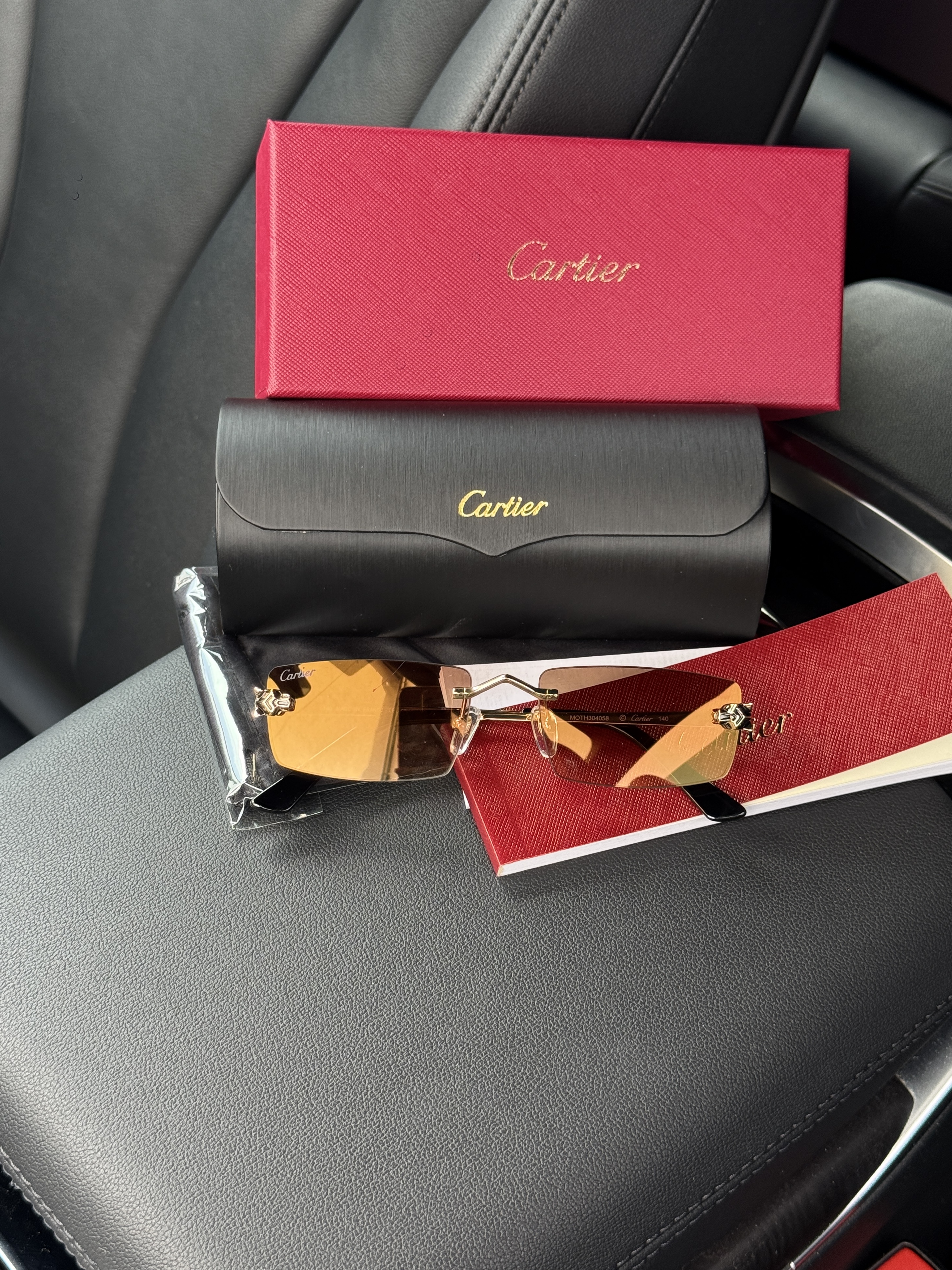 Cartier Panthère Brown/Gold CT0598S 001 55/20/140