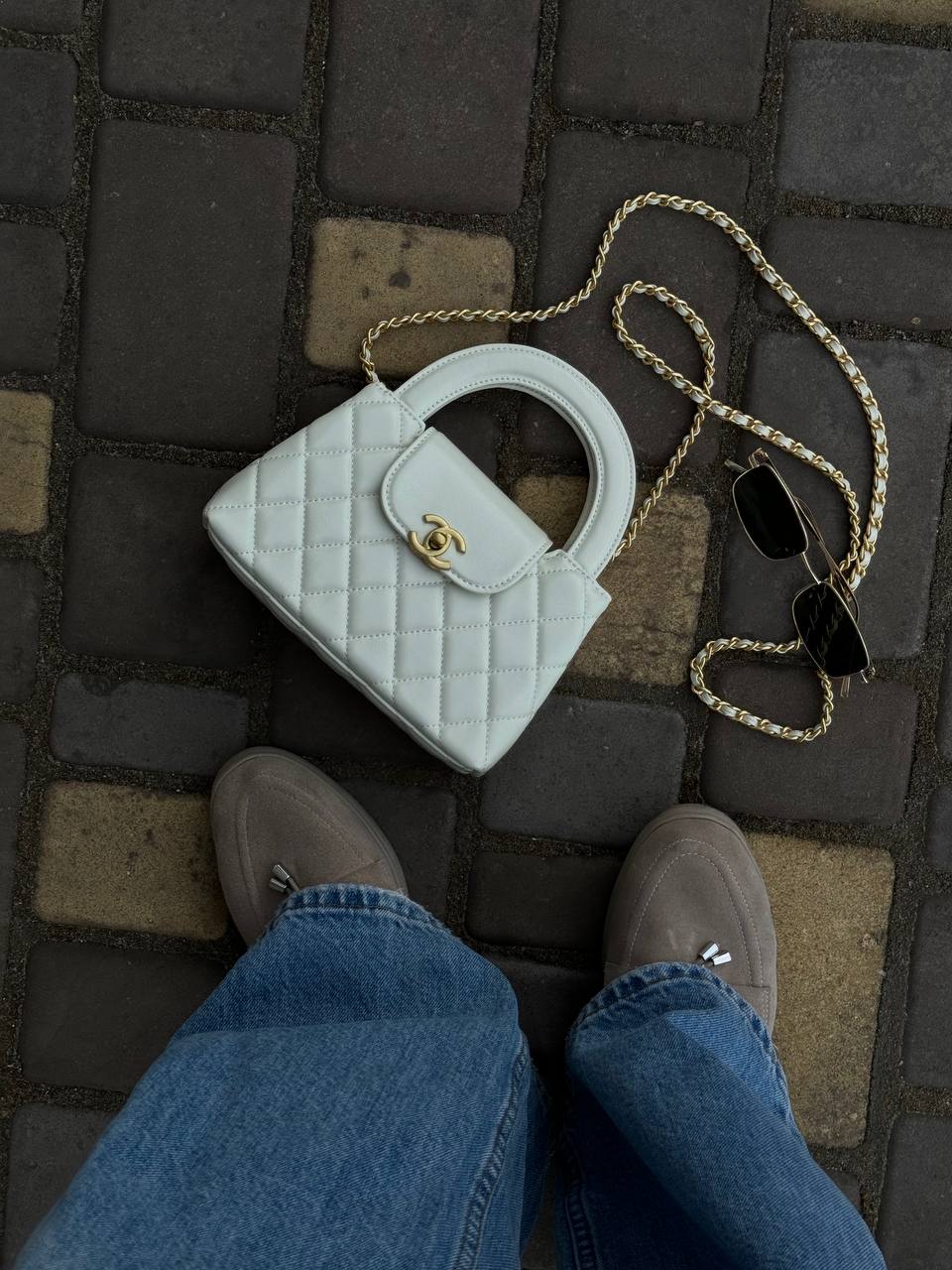 Chanel Kelly Bag Shiny Aged Calfskin Milk& Gold Hardware Коробка магніт + Захисна коробка 18 х 12 х 5.5 — головне фото товару