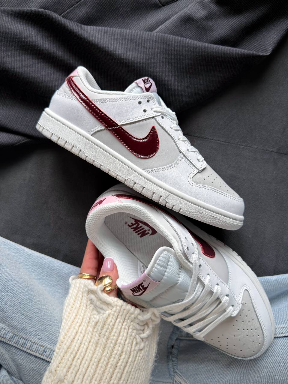 Nike Dunk Low Sail Burgundy Crush — головне фото товару