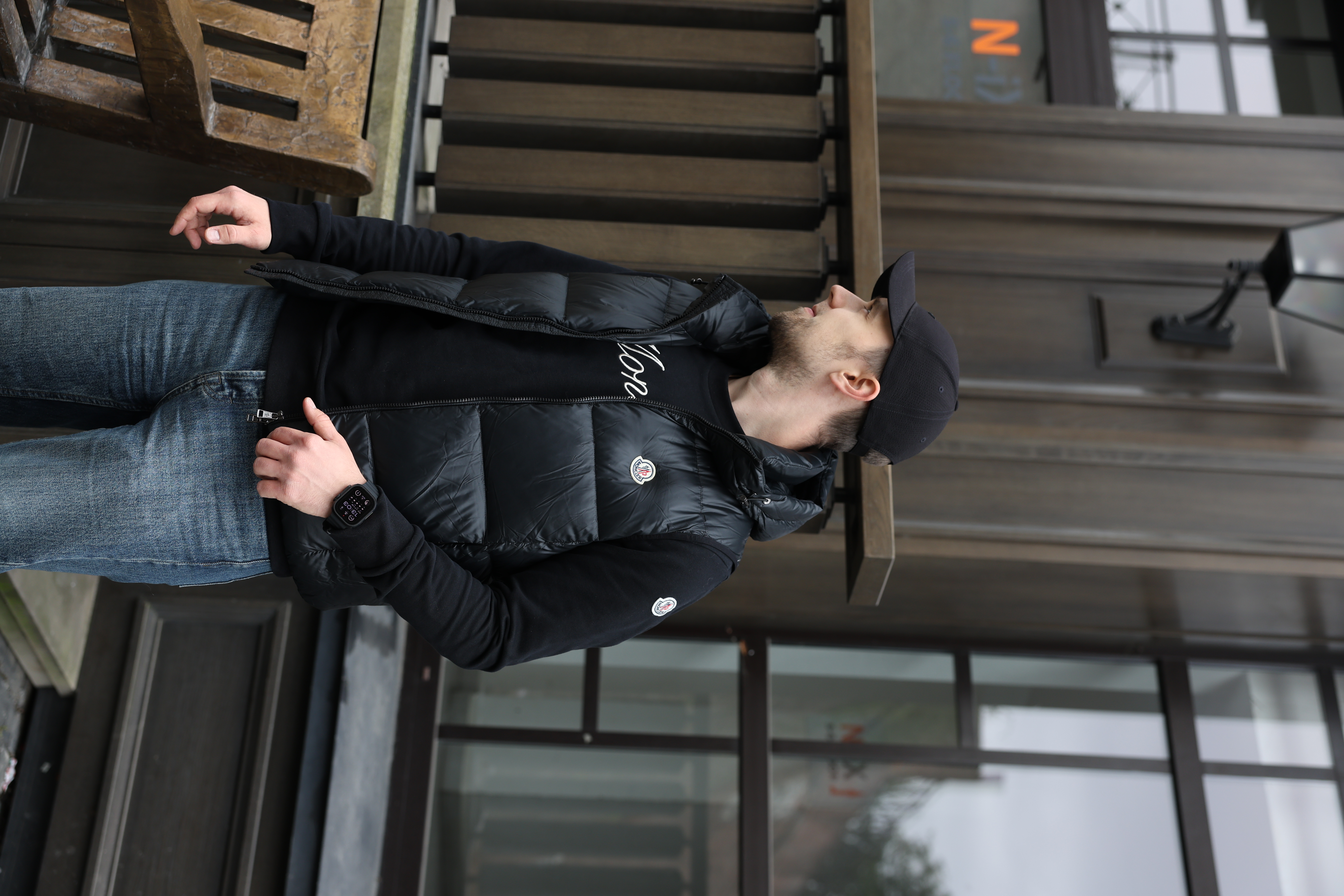 Moncler Contrin Down Vest Black