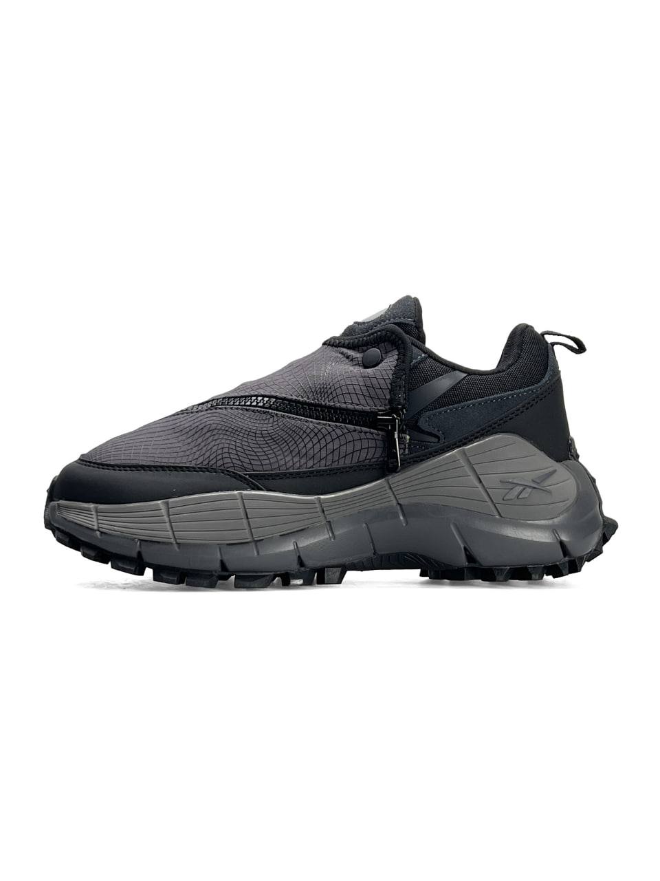 Кроссовки Reebok Zig Kinetica 2.5 Edge x Spyder текстильные серые демисезонные повседневные спортивная обувь