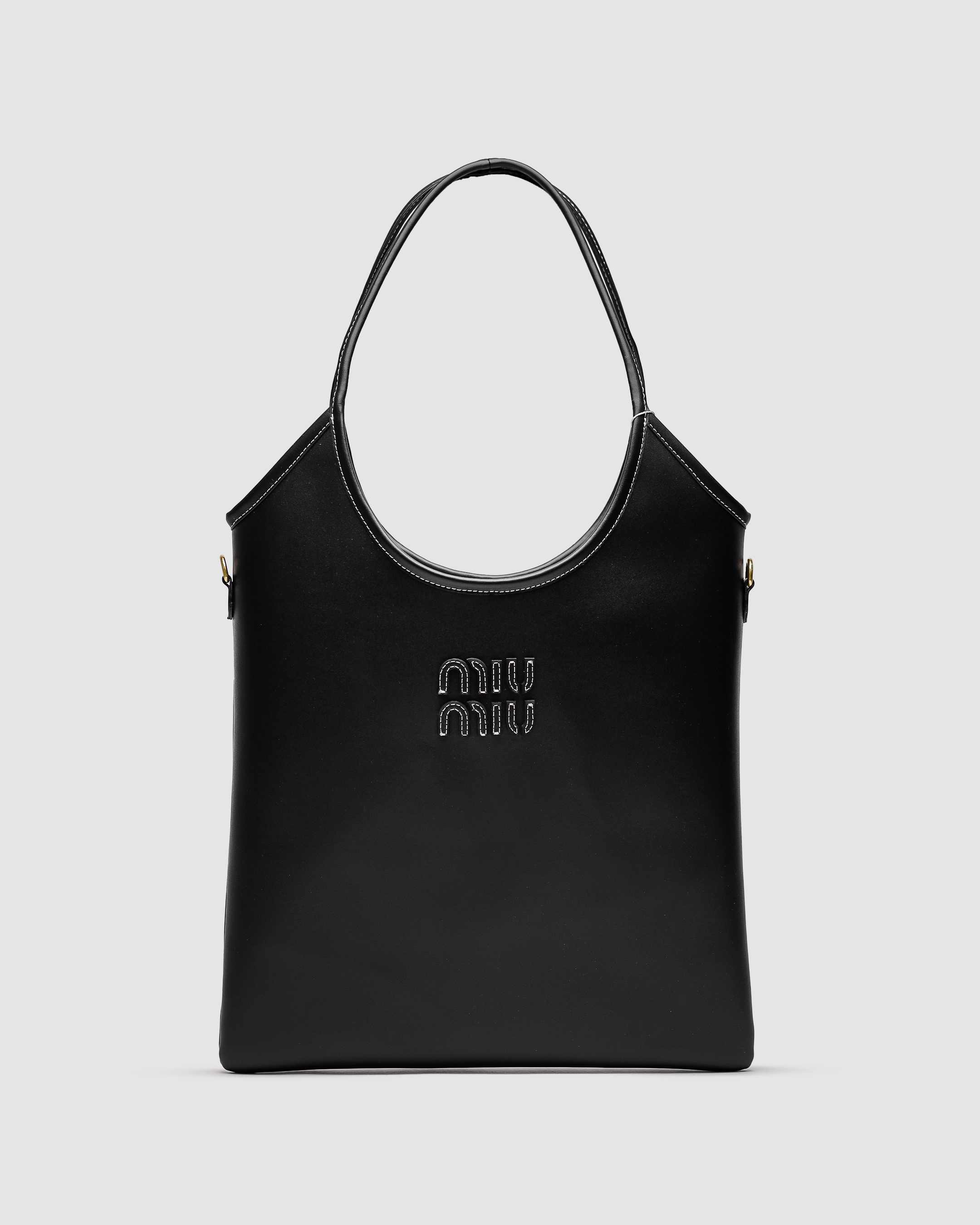 Miu Miu Ivy Leather Bag Black