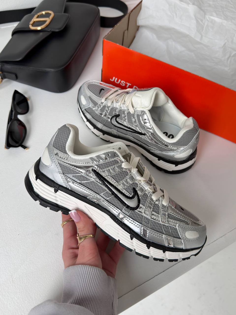 Nike P-6000 Metallic/Silver/Black