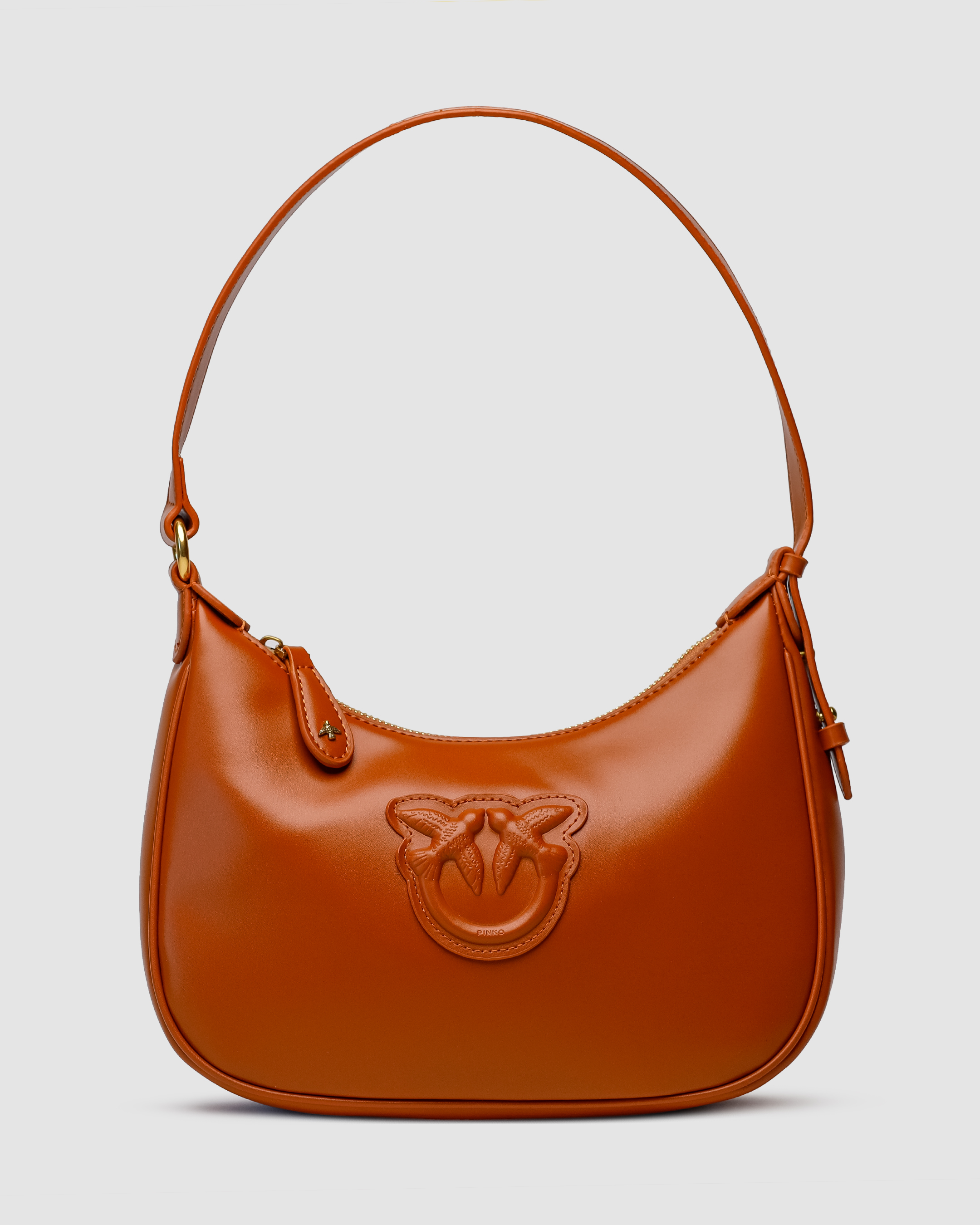 Pinko Half Moon Bag Simply Ginger With Leather Buckle