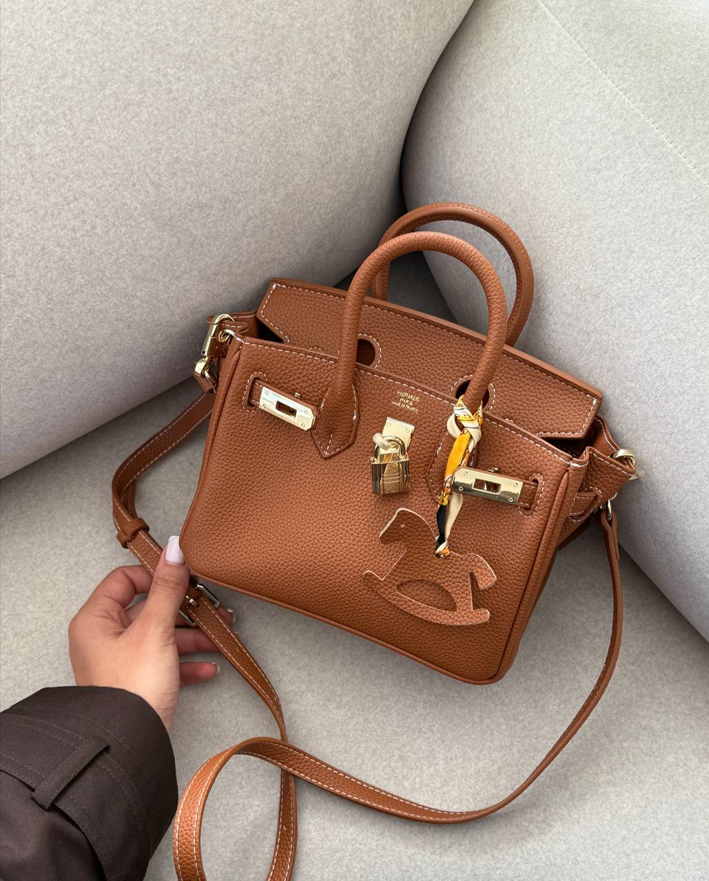 Hermès Birkin 20 Brown/Gold (Магнітна коробка)