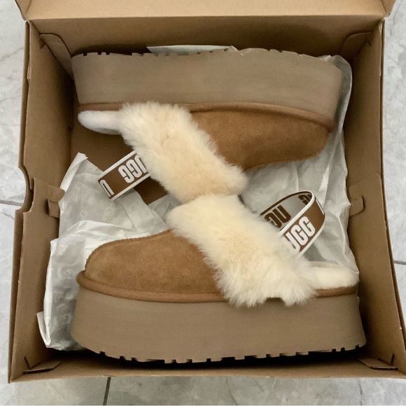 Ugg Funkette Slipper Platform Chestnut