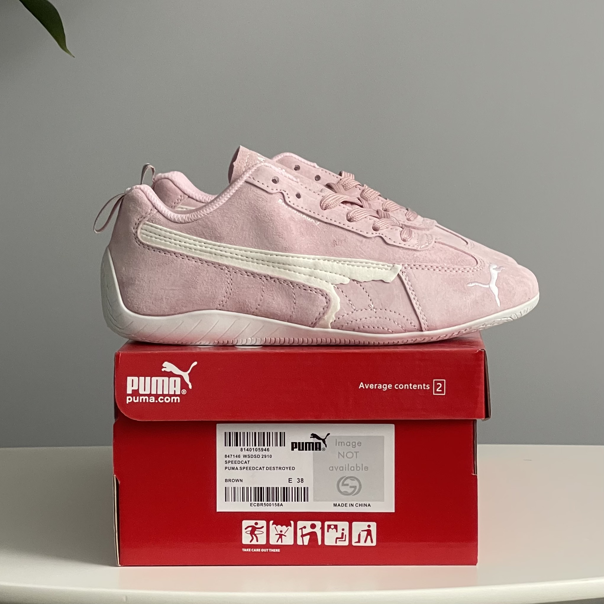 Puma Speedcat Suede Balenciaga In Pink 817146WSDSD5090