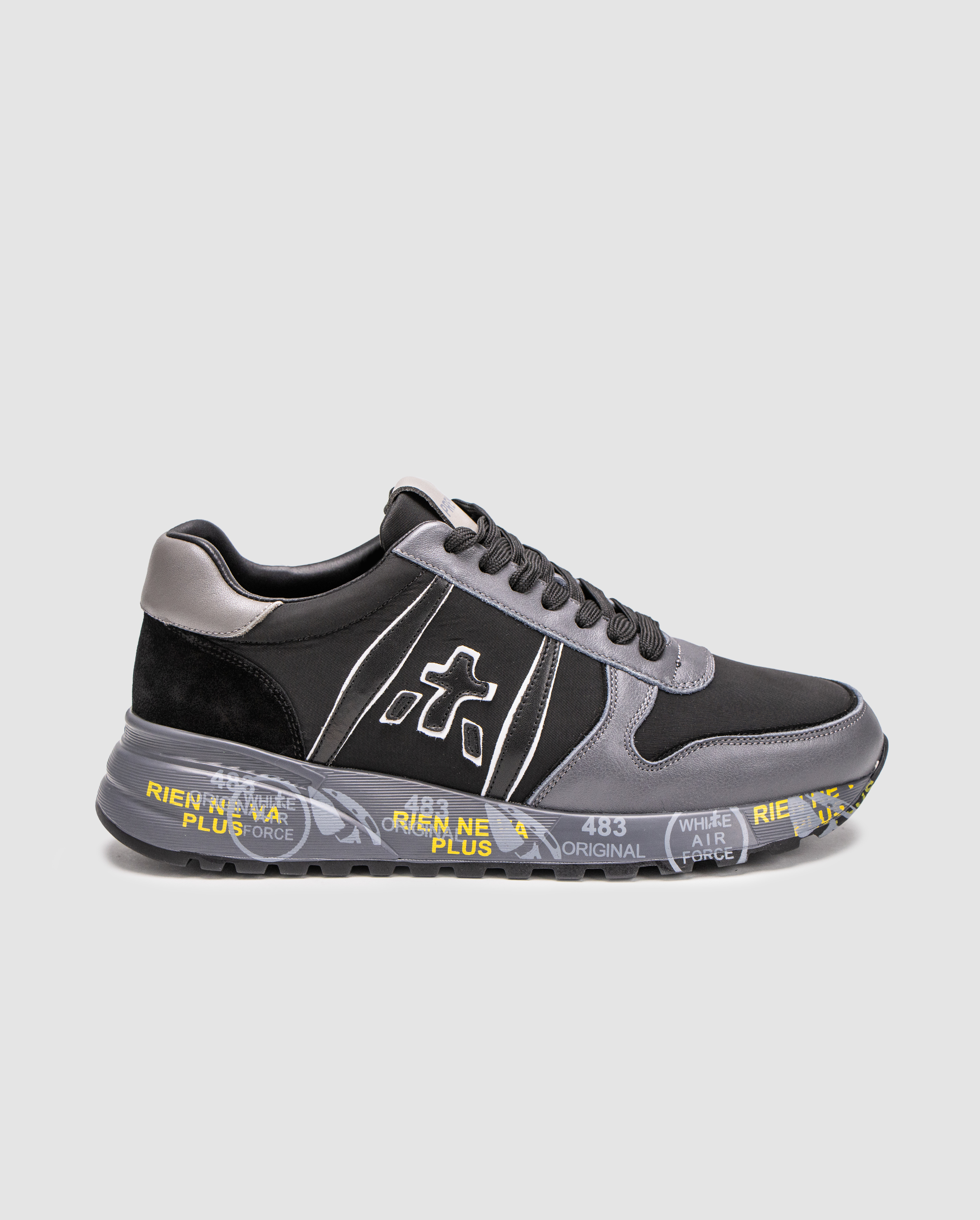 Premiata Triple Black/Grey