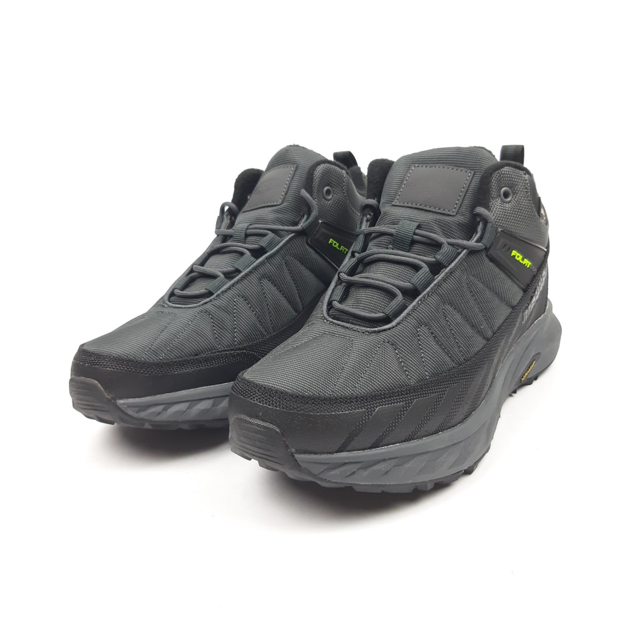 Кроссовки Merrell Float Pro великани высокие серые с салатовим резиновые зимние повседневные спортивная обувь