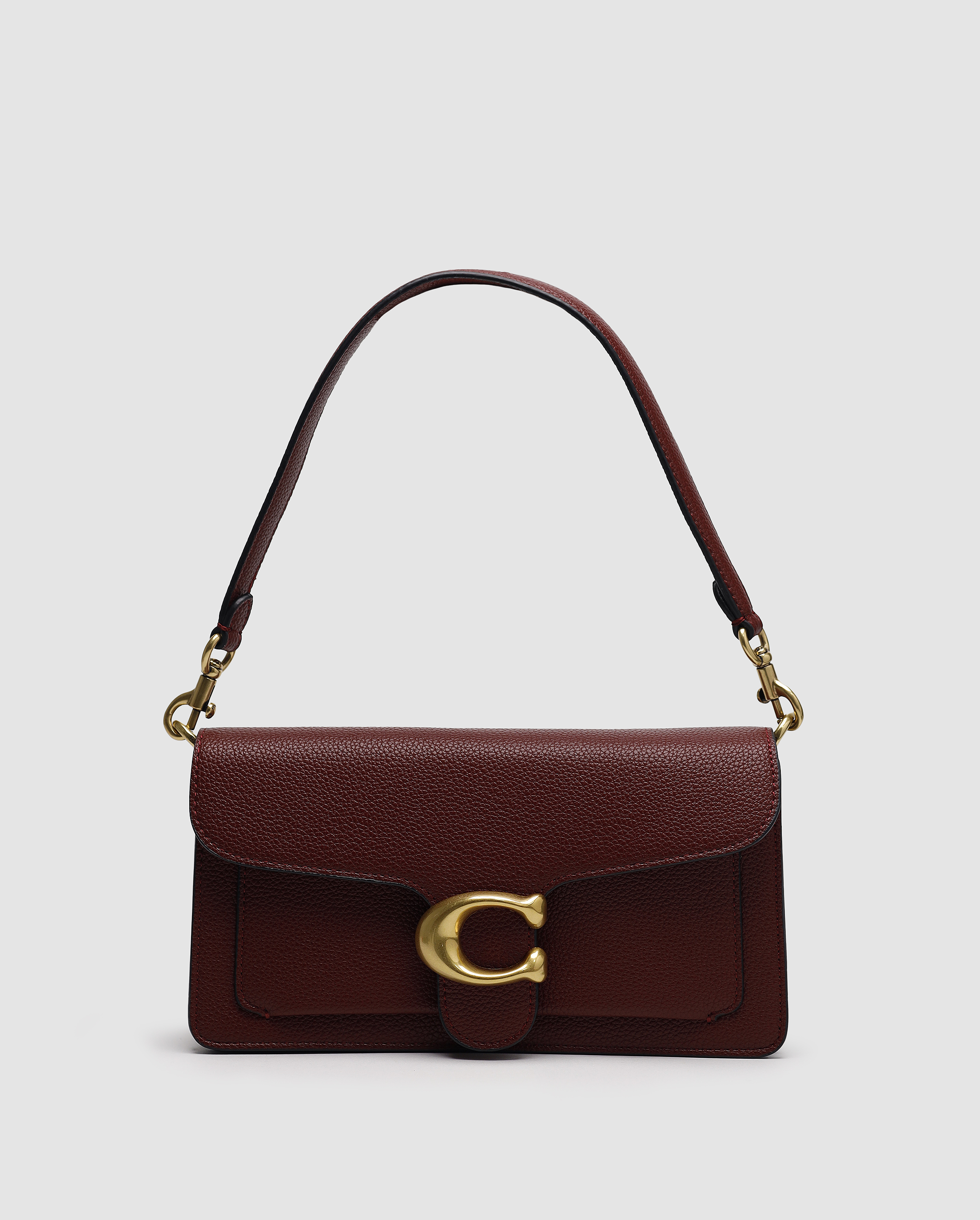 Coach Tabby Red/Gold Shoulder Bag 26 In Signature Canvas