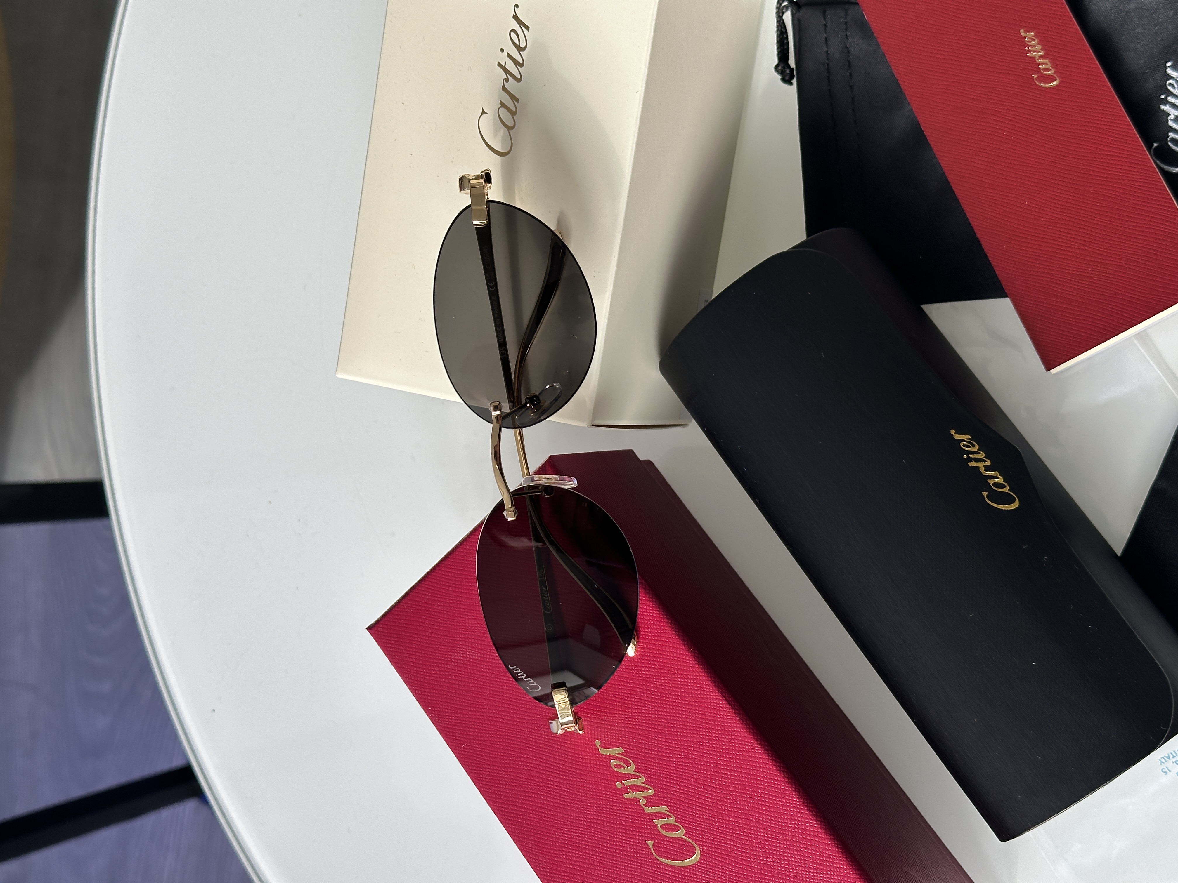 Cartier Panthère Black/Gold CT0504S 58/16/135