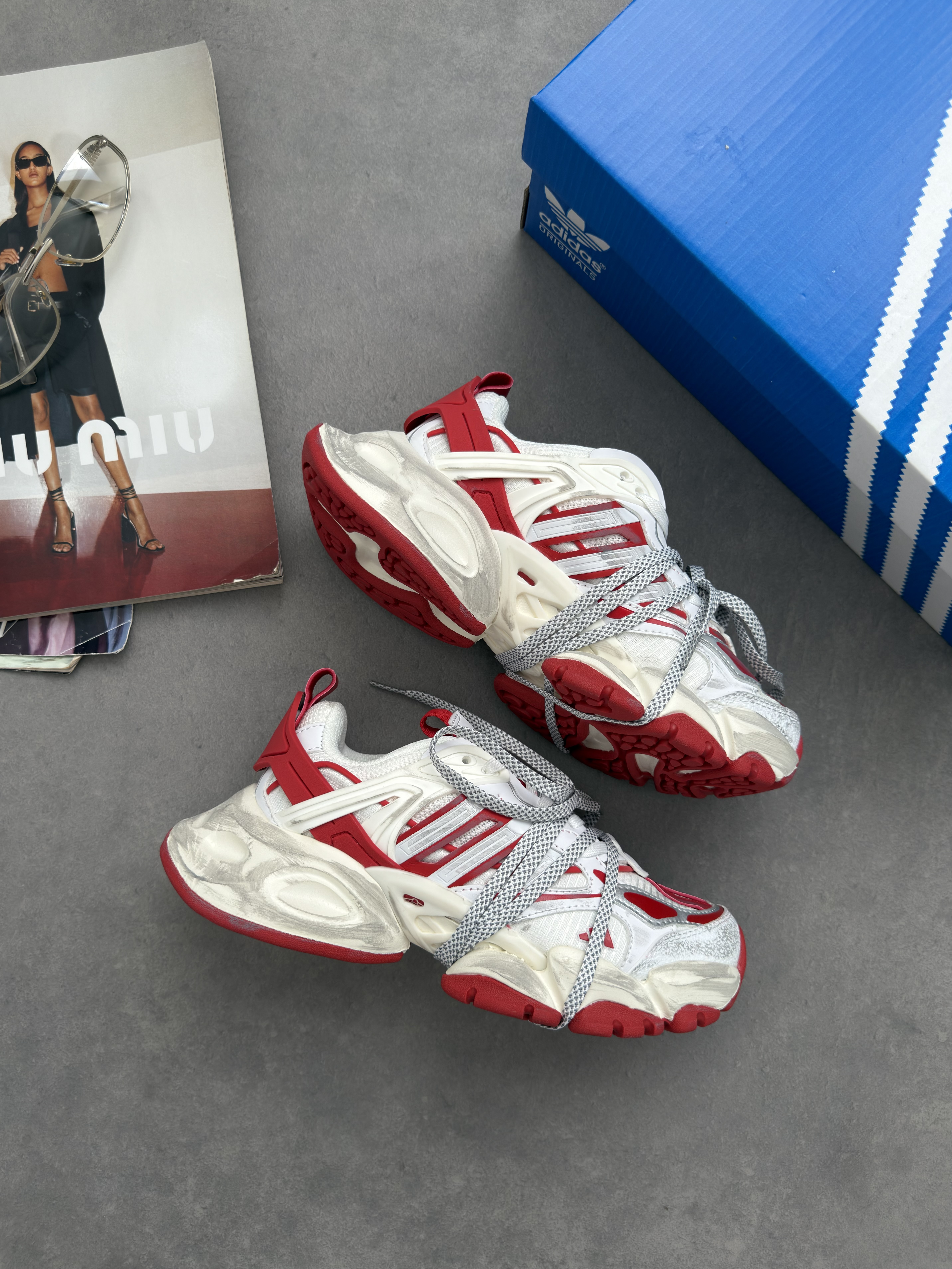 Adidas Vento XLG Deluxe White Red