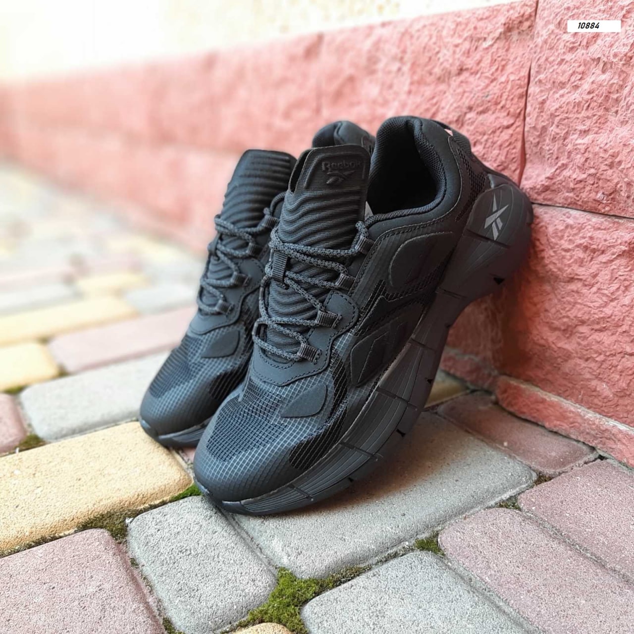 Кроссовки Reebok Zig Kinetica мужские текстильные черные демисезонные удобные повседневные спортивная обувь