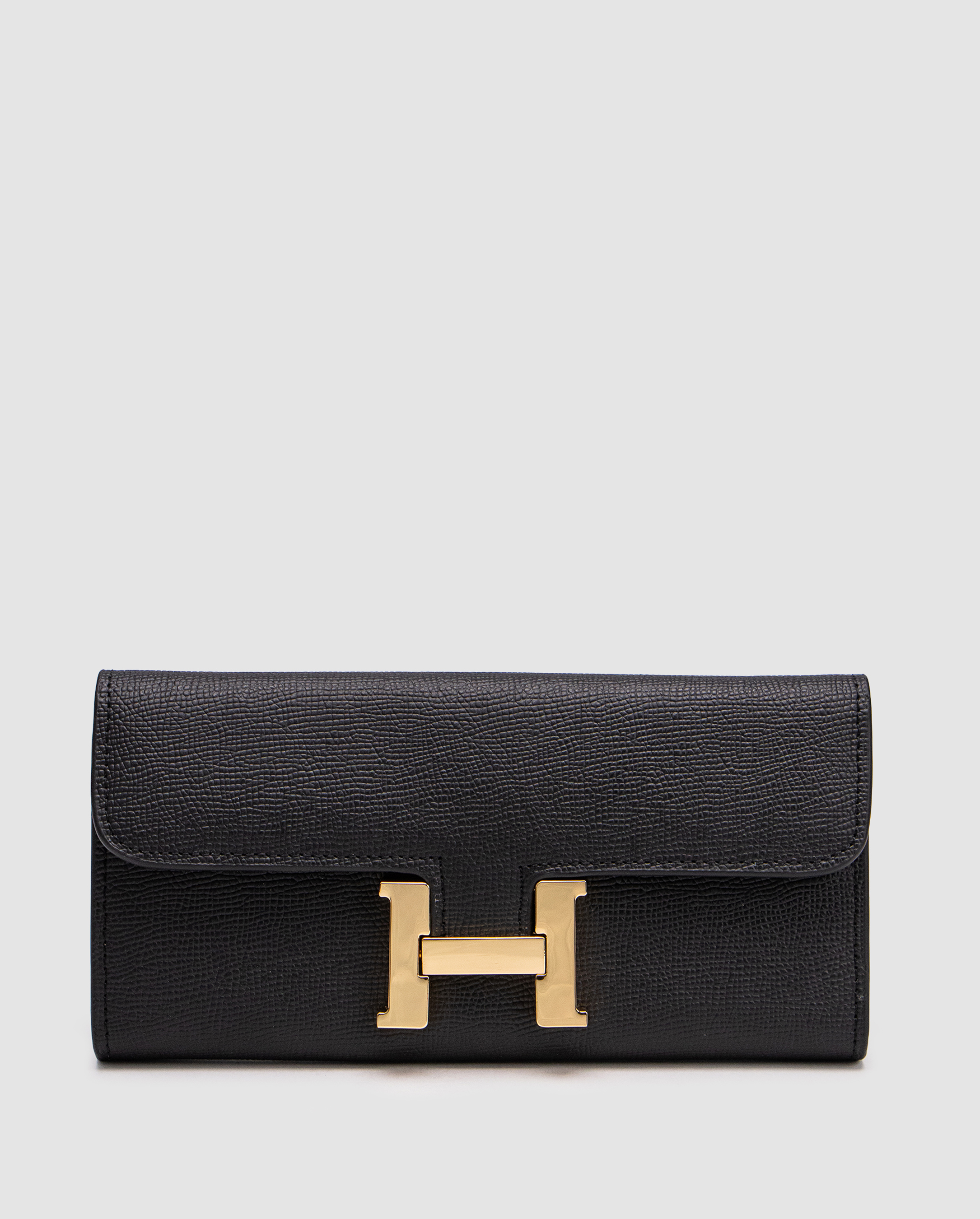 Hermes Constance Long To Go Wallet Black/Gold