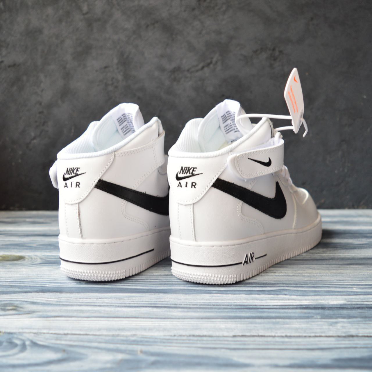 Кроссовки мужские белые af-1 2