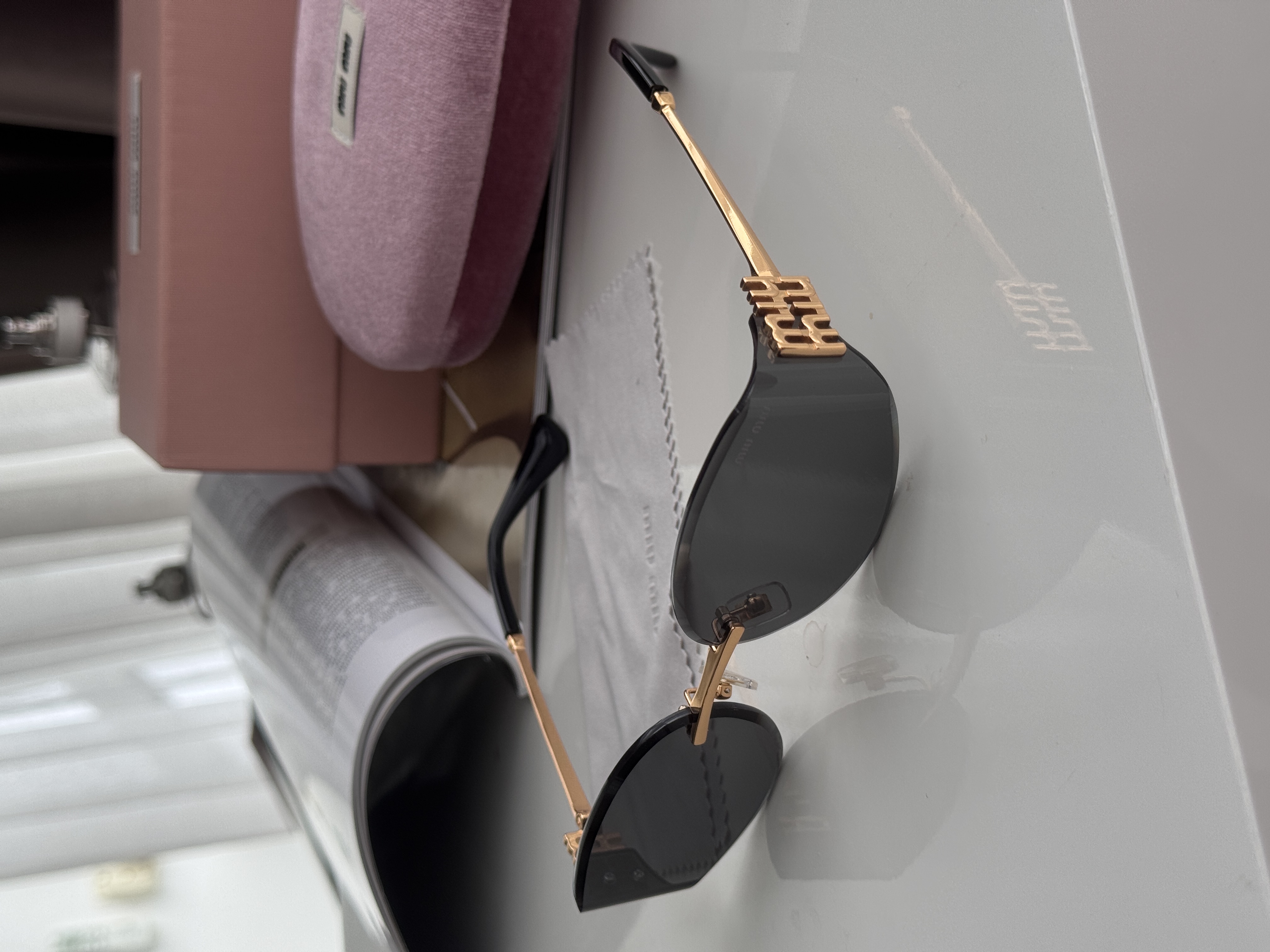 Miu Miu Black/Gold MU 8065 5AK-101 61/17/128